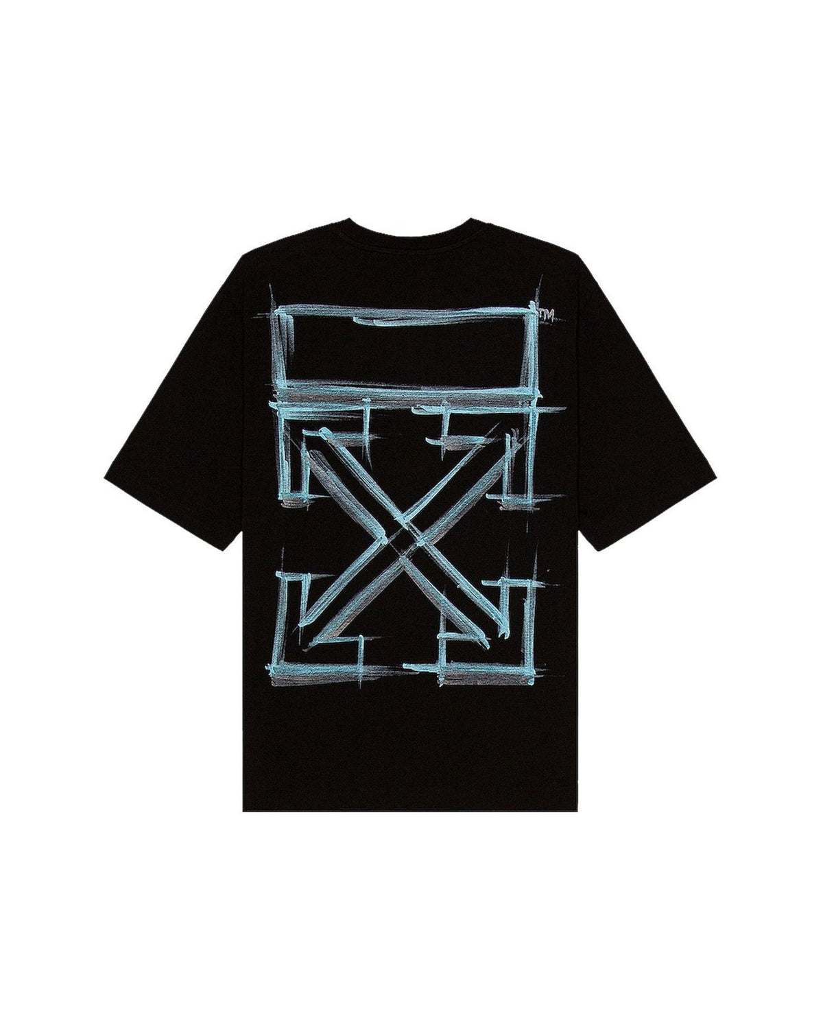 OFF-WHITE Marker Skate T-Shirt Black Blue