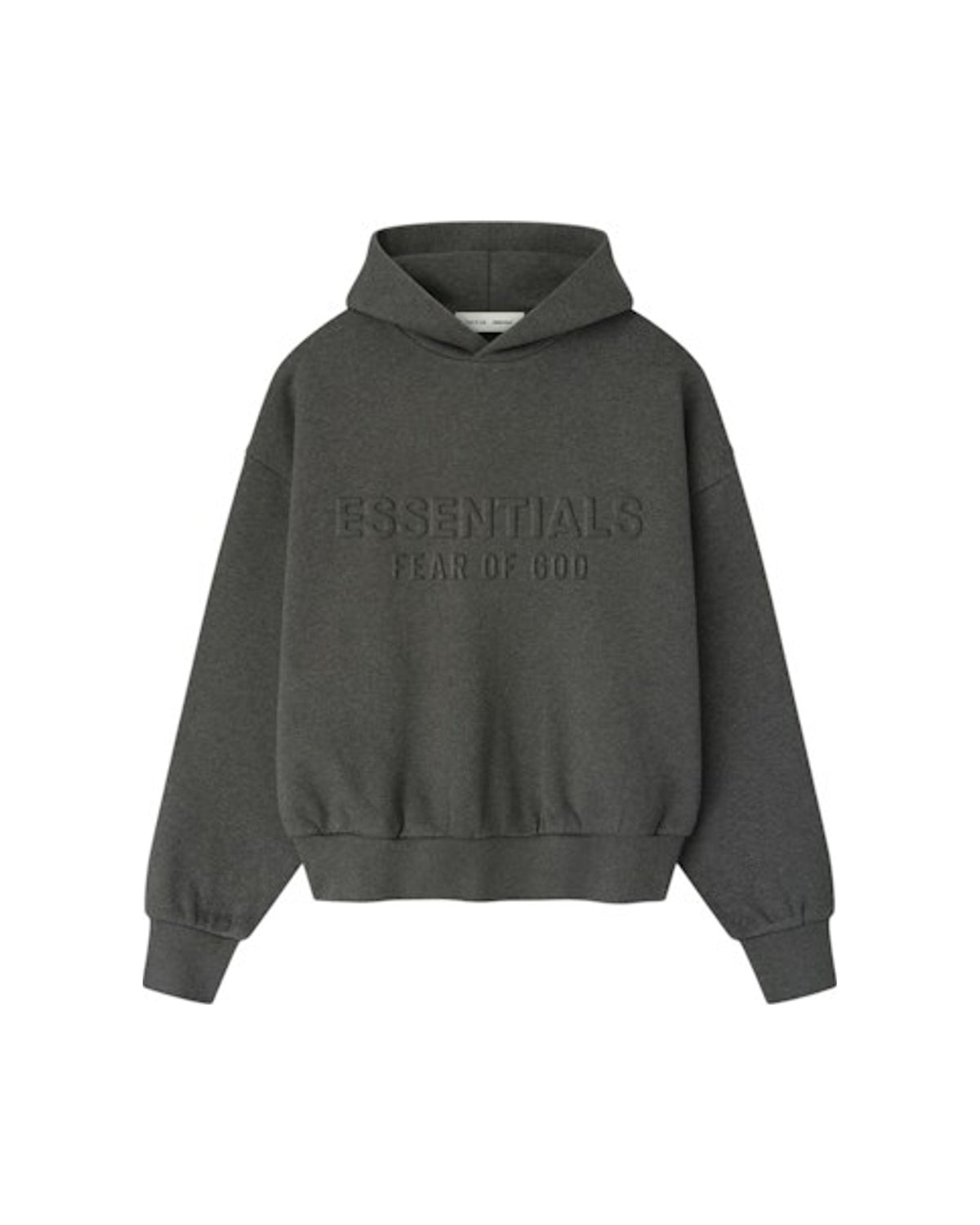 Fear of God Essentials Embossed Essentials Classic Hoodie Charcoal Heather