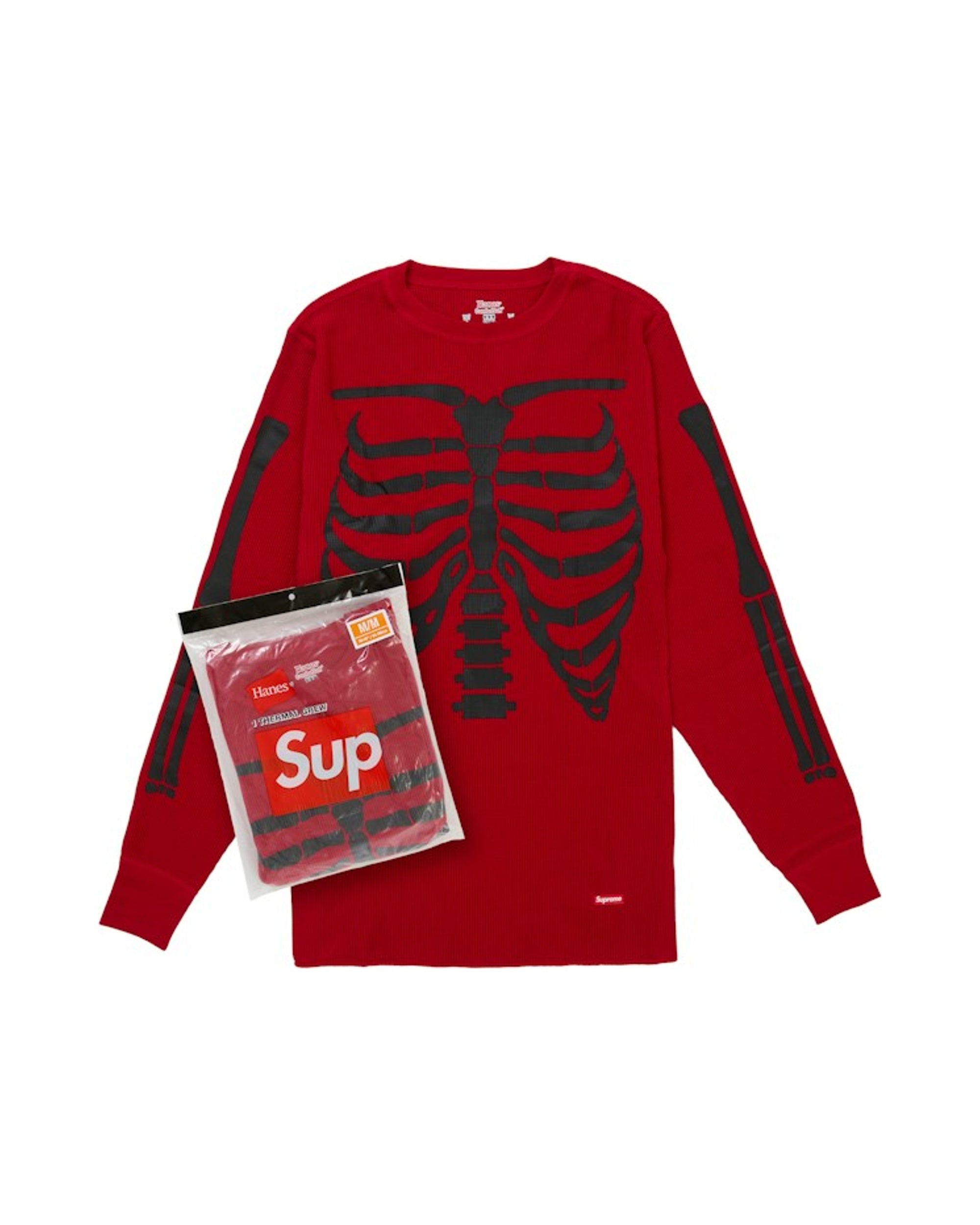 Supreme Hanes Bones Thermal Crew FW26 (1 Pack) Red