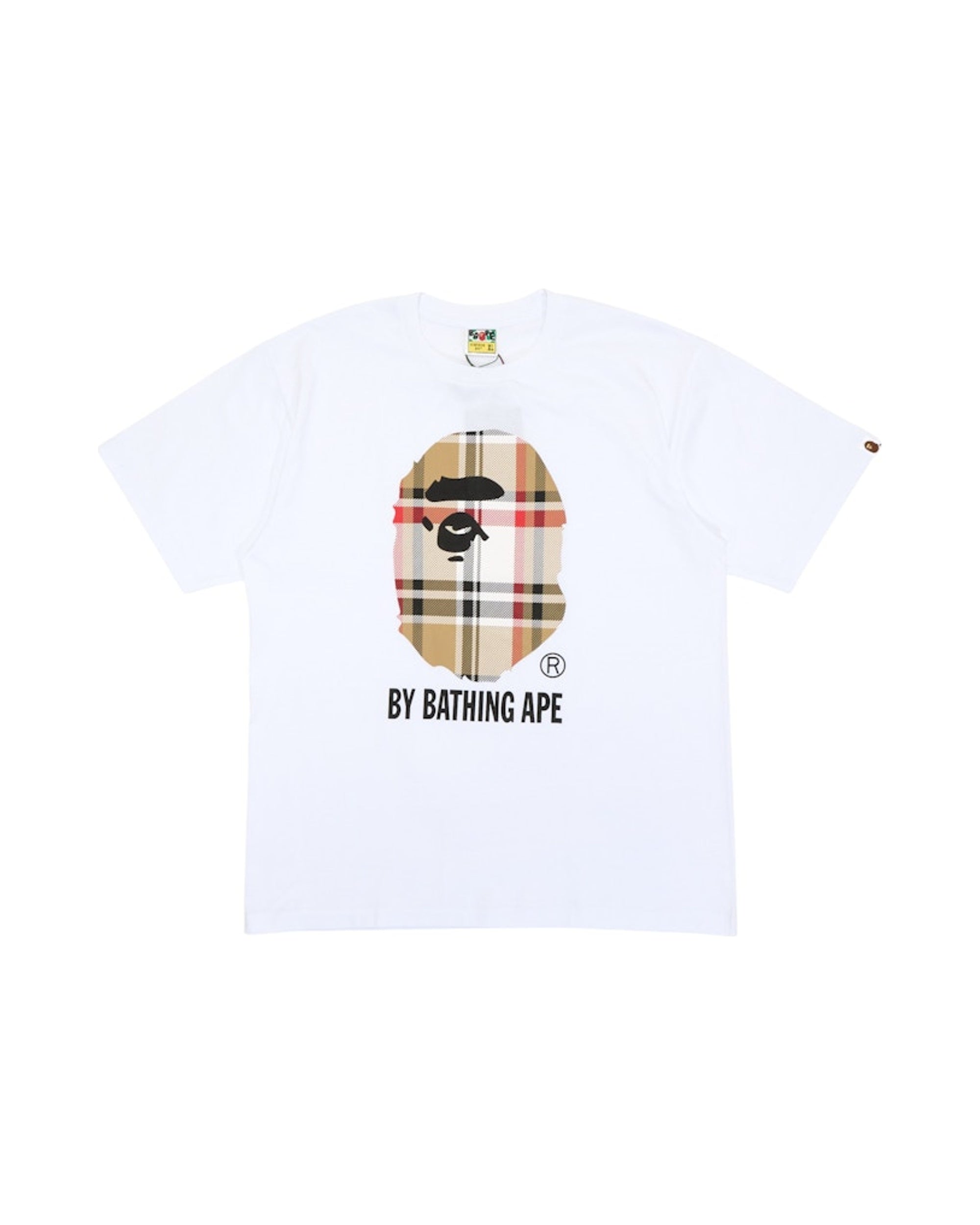 Bape Big Head Plaid T-shirt White
