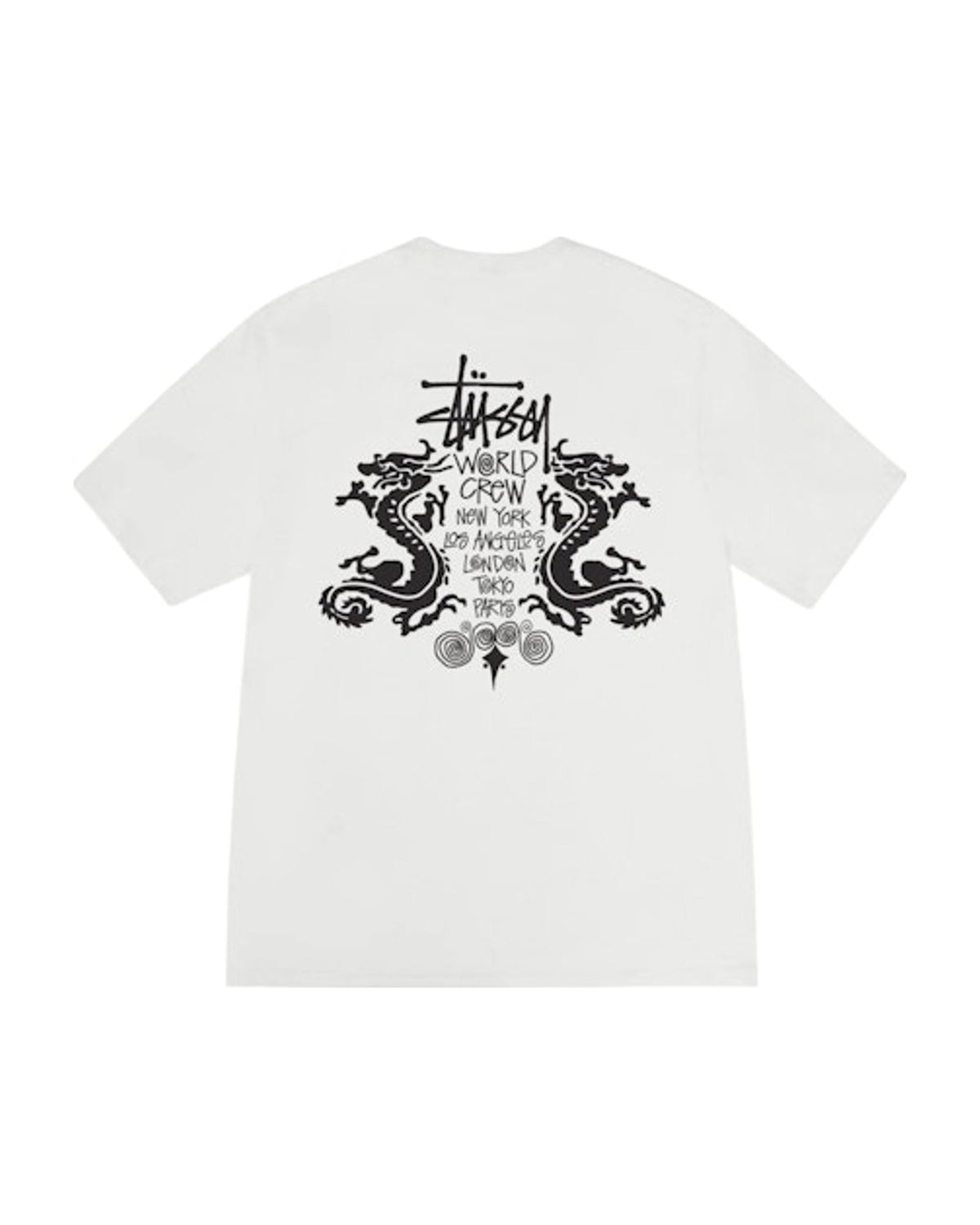 Stussy Double Dragon Pigment Dyed Tee Natural