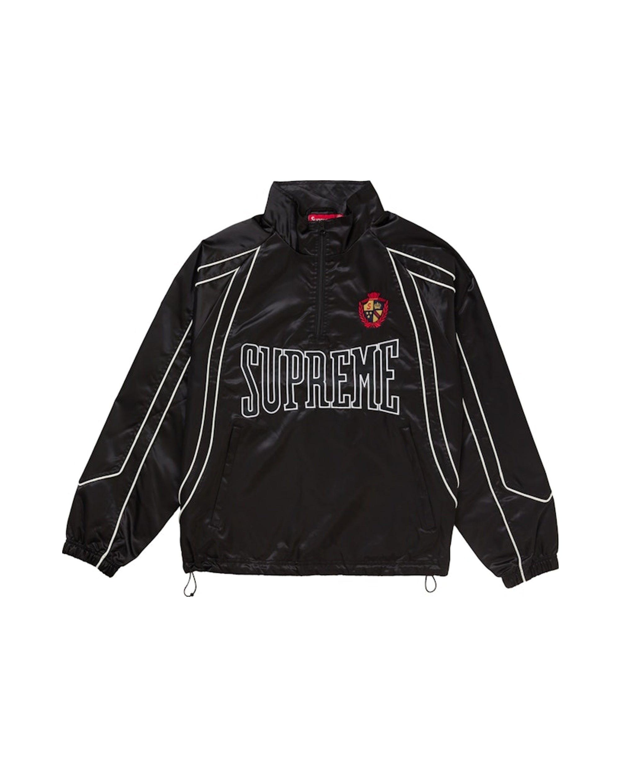 Supreme Satin Piping Jacket Black