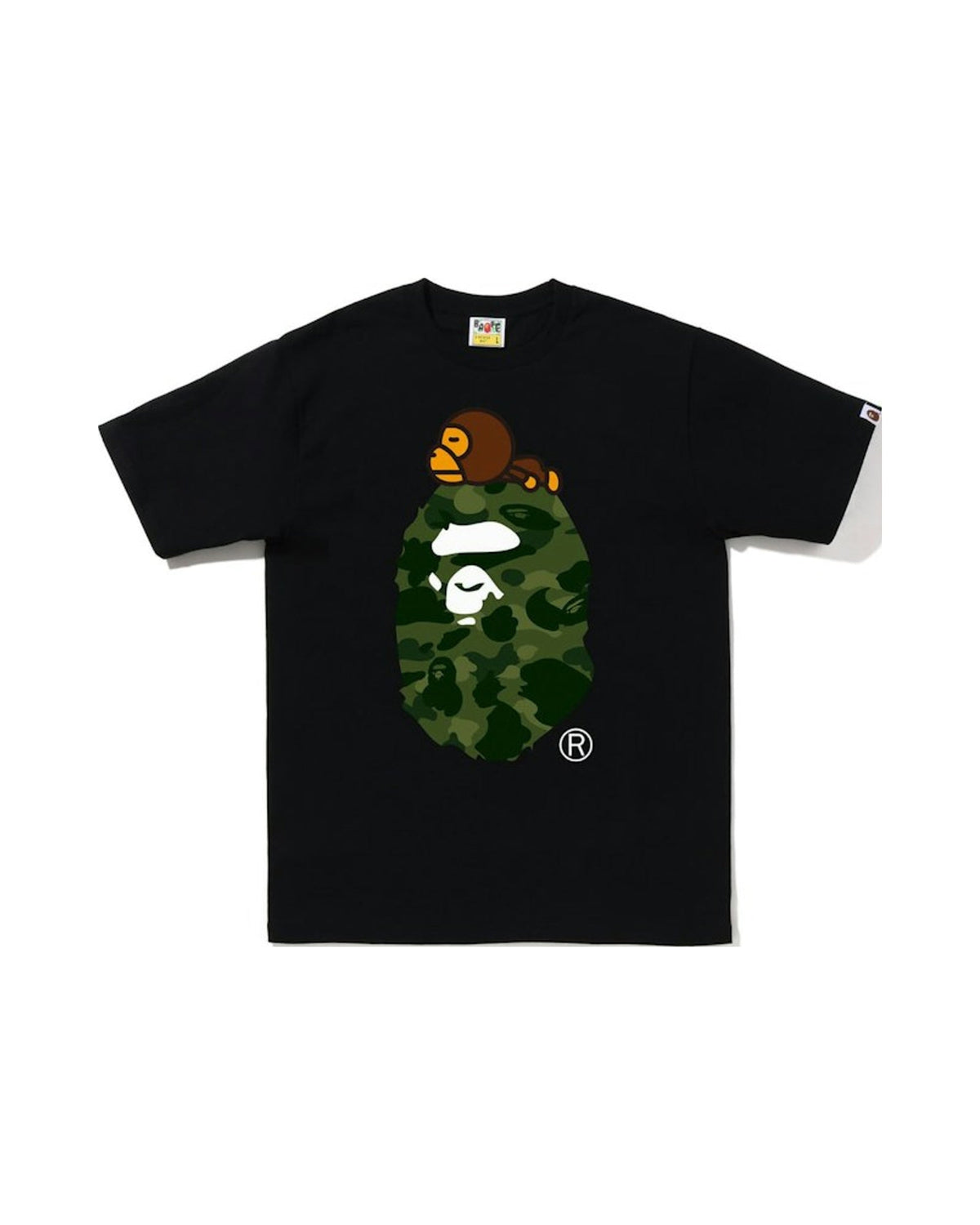 BAPE Color Camo Milo On Big Ape Tee (FW22) Black Green
