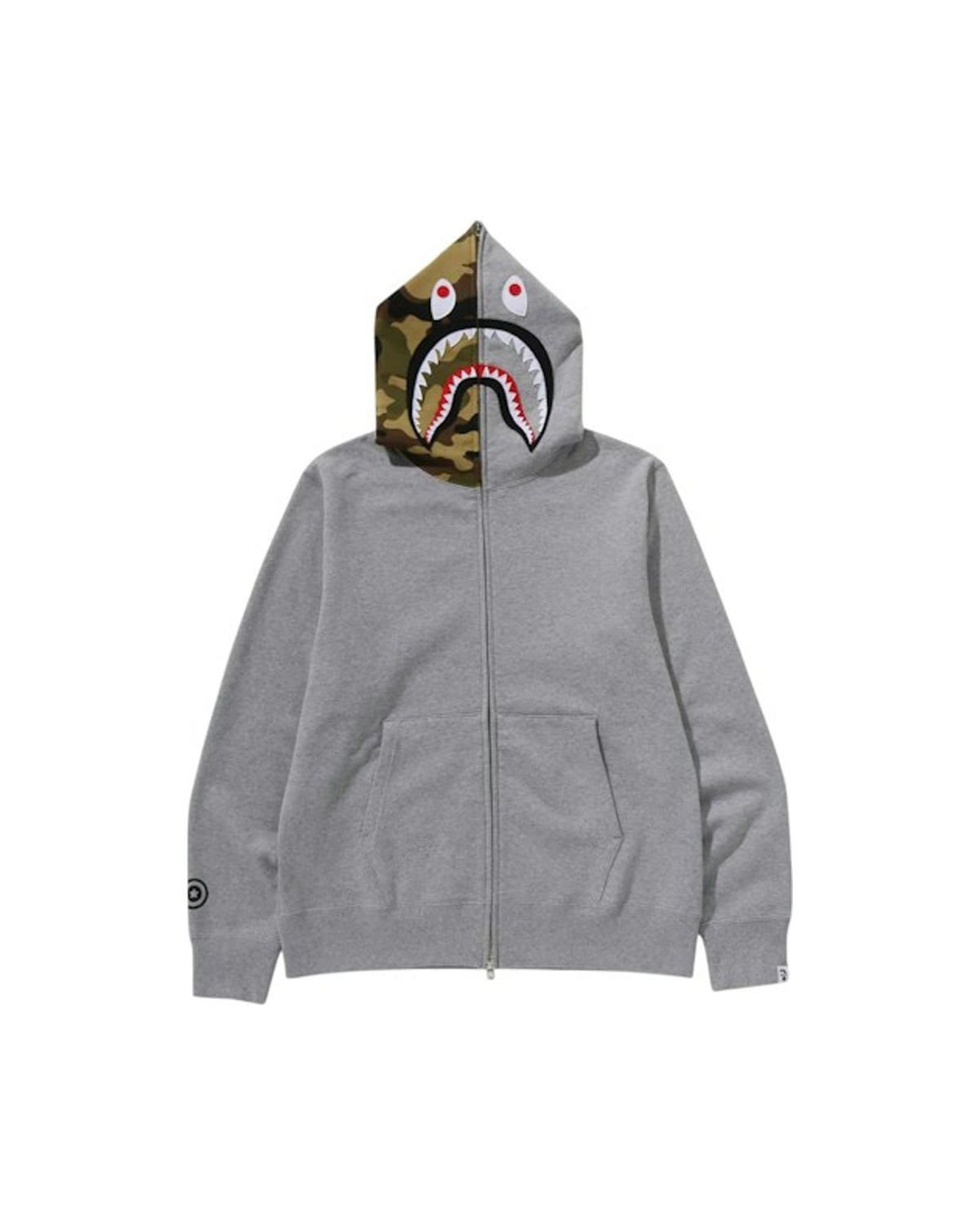 BAPE 1st Shark Full Zip Hoodie Grey
