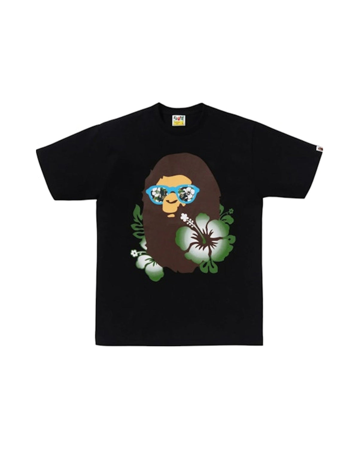 BAPE ABC Resort Camo Ape Head Tee Black