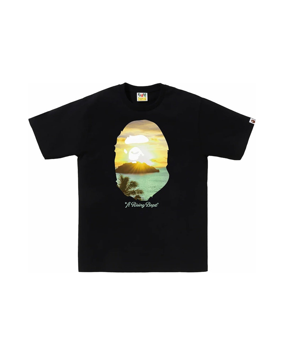 BAPE A Rising Bape Photo Tee Black