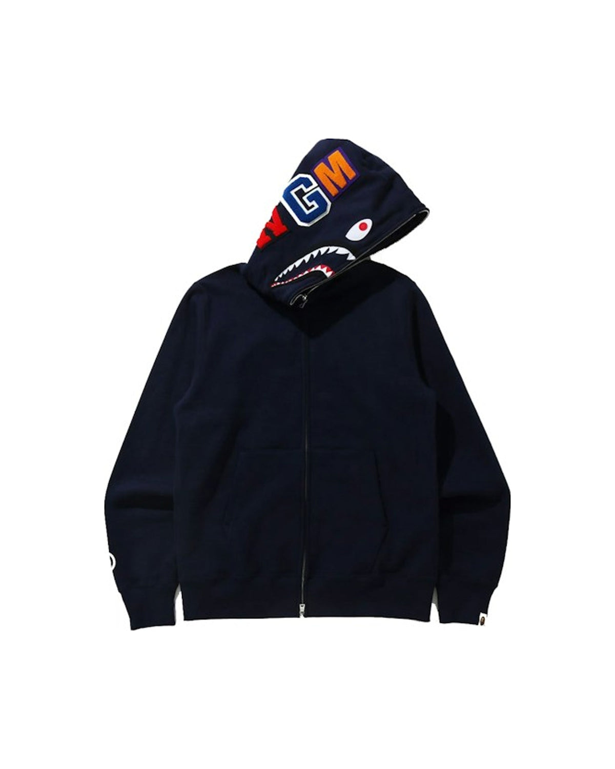 BAPE Shark Full Zip Hoodie (FW21) Navy