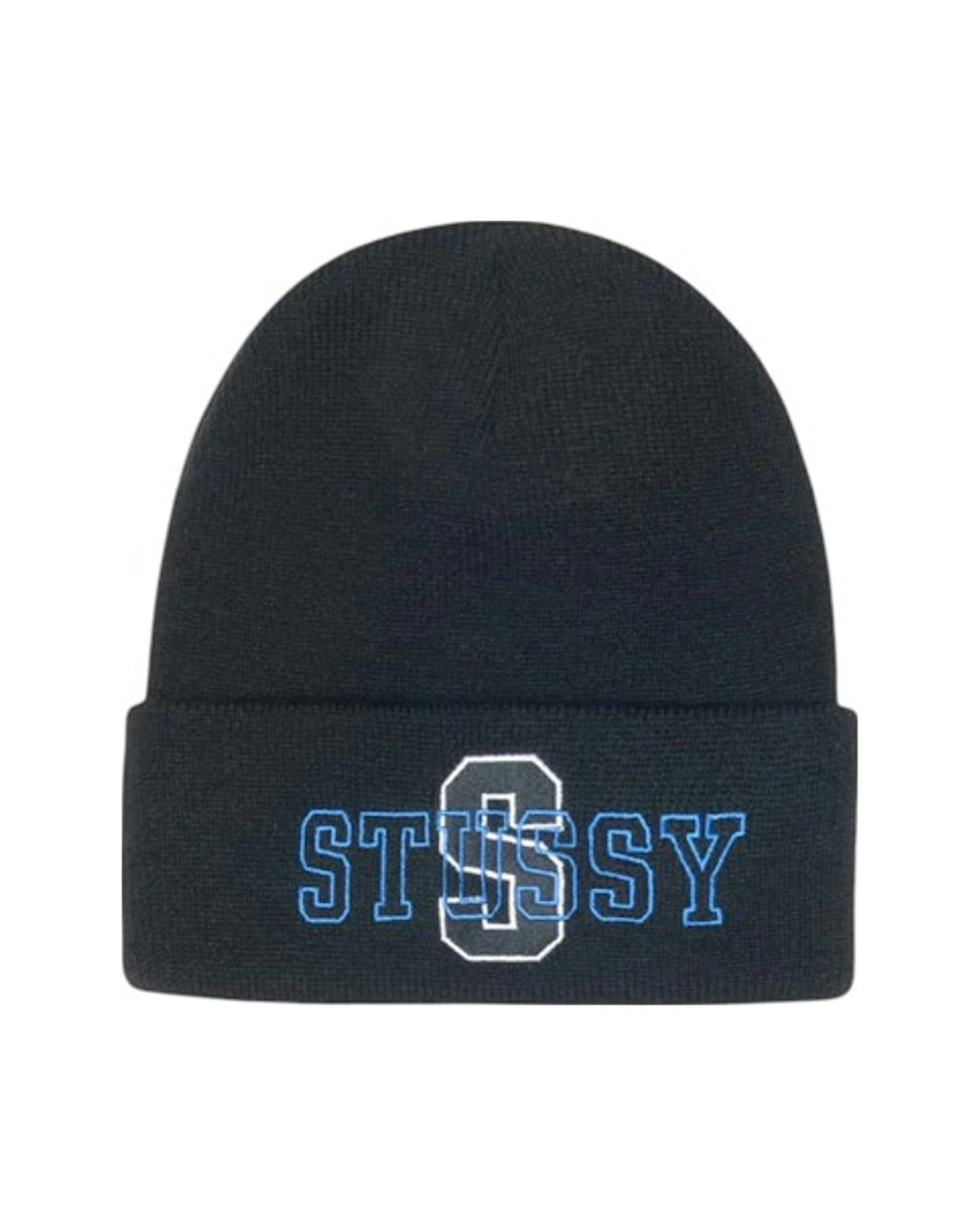 Stussy Cuff Varsity S Beanie Black