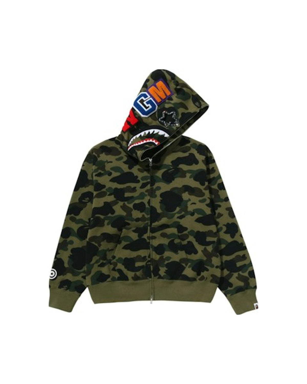 BAPE 1st Camo Shark Full Zip Hoodie (SS26) Green