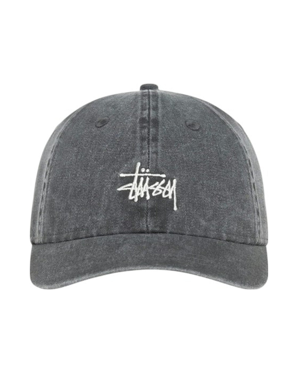 Stussy Washed Basic Cap Cap Washed Charcoal