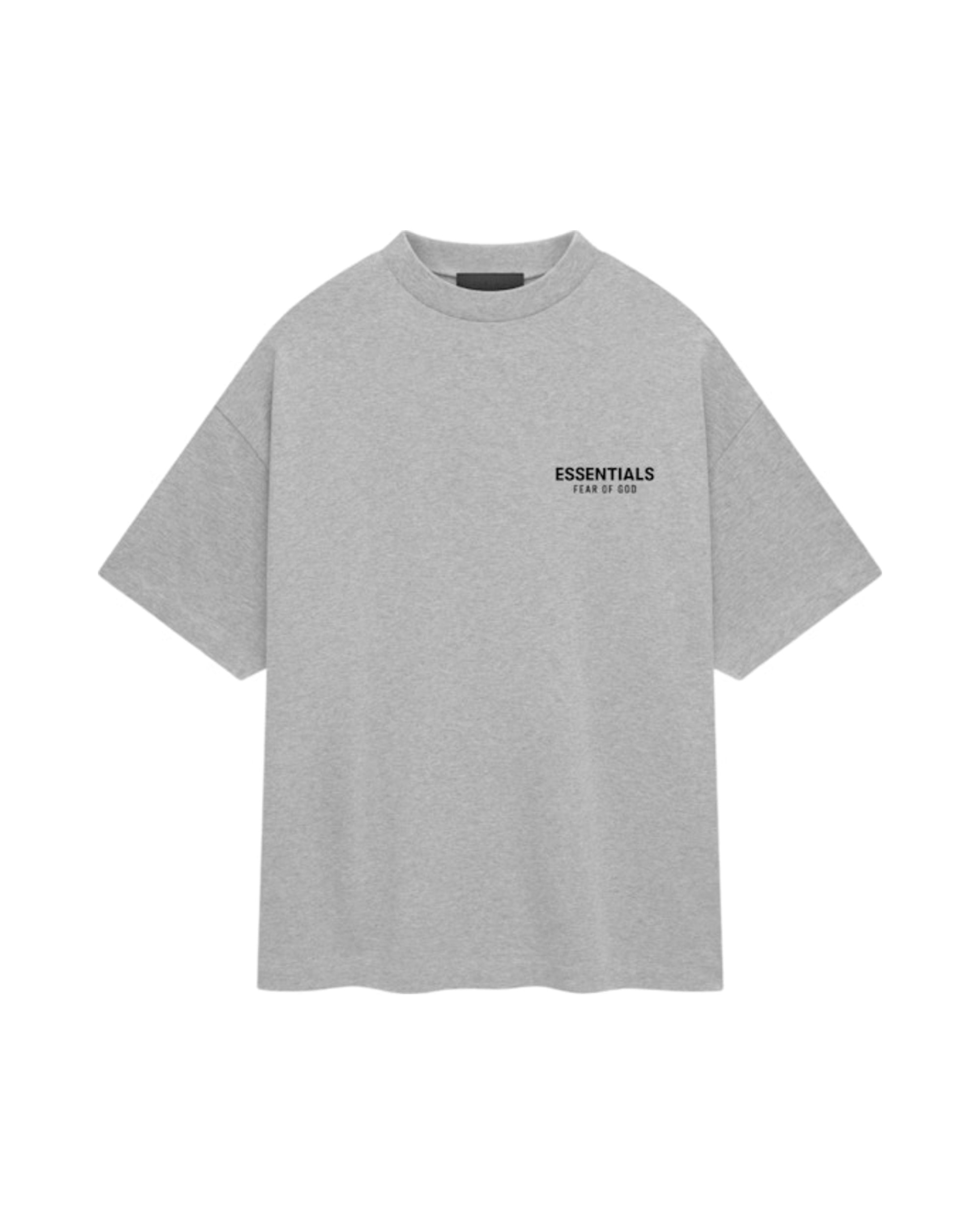 Fear of God Essentials Jersey Crewneck T-Shirt Light Heather Gray