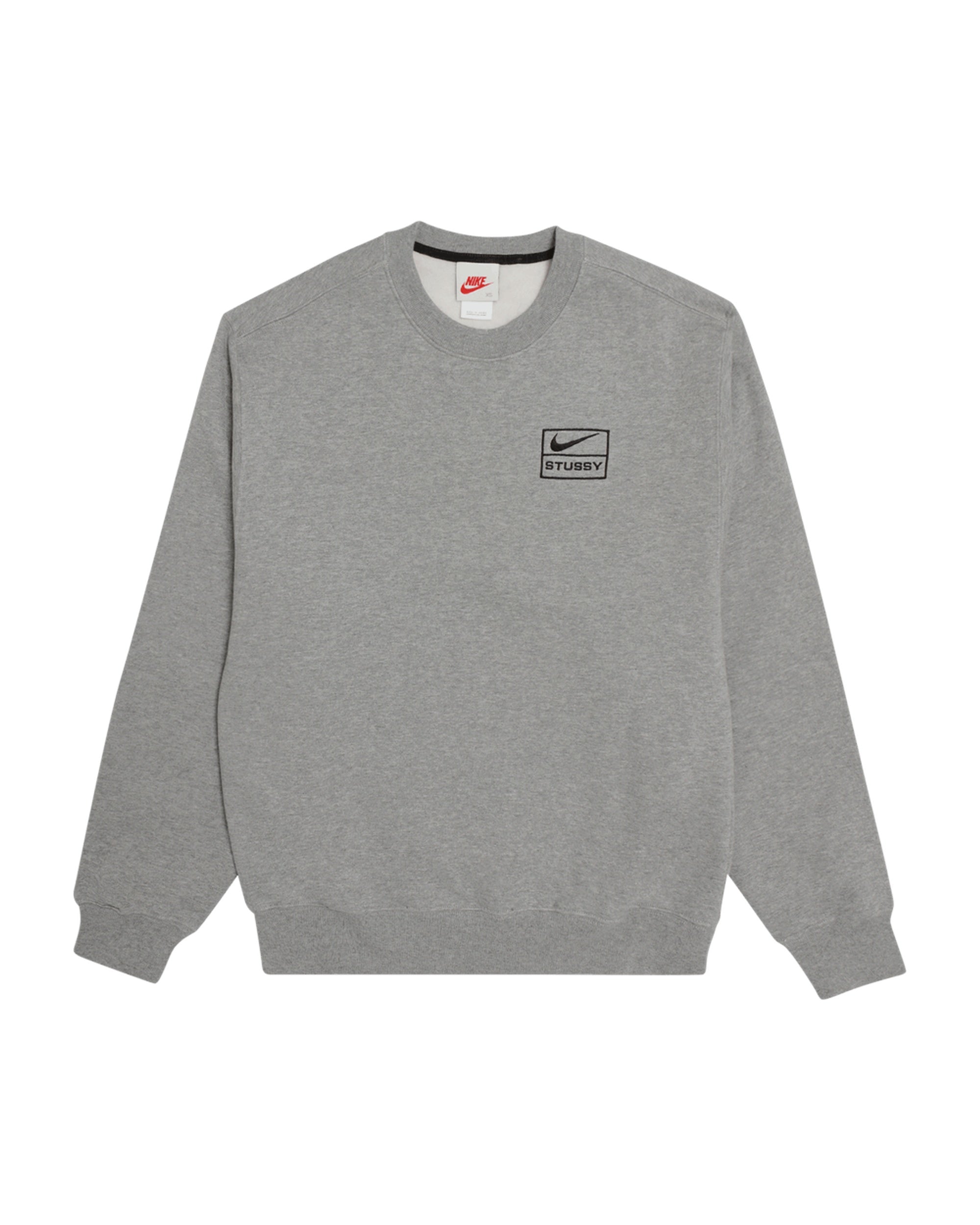 Nike x Stussy Crewneck Fleece Grey