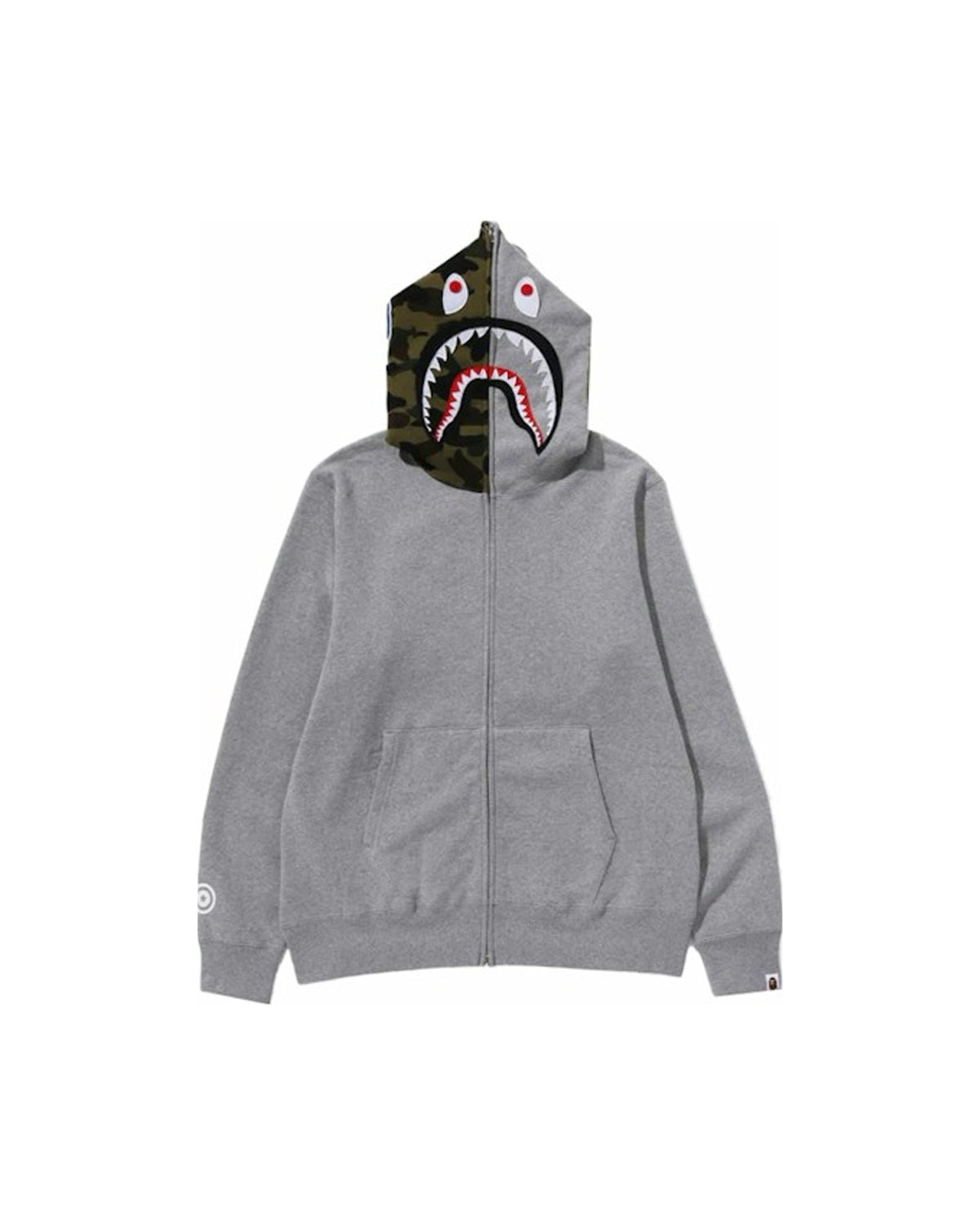 BAPE Shark Full-Zip Hoodie (FW23) Gray