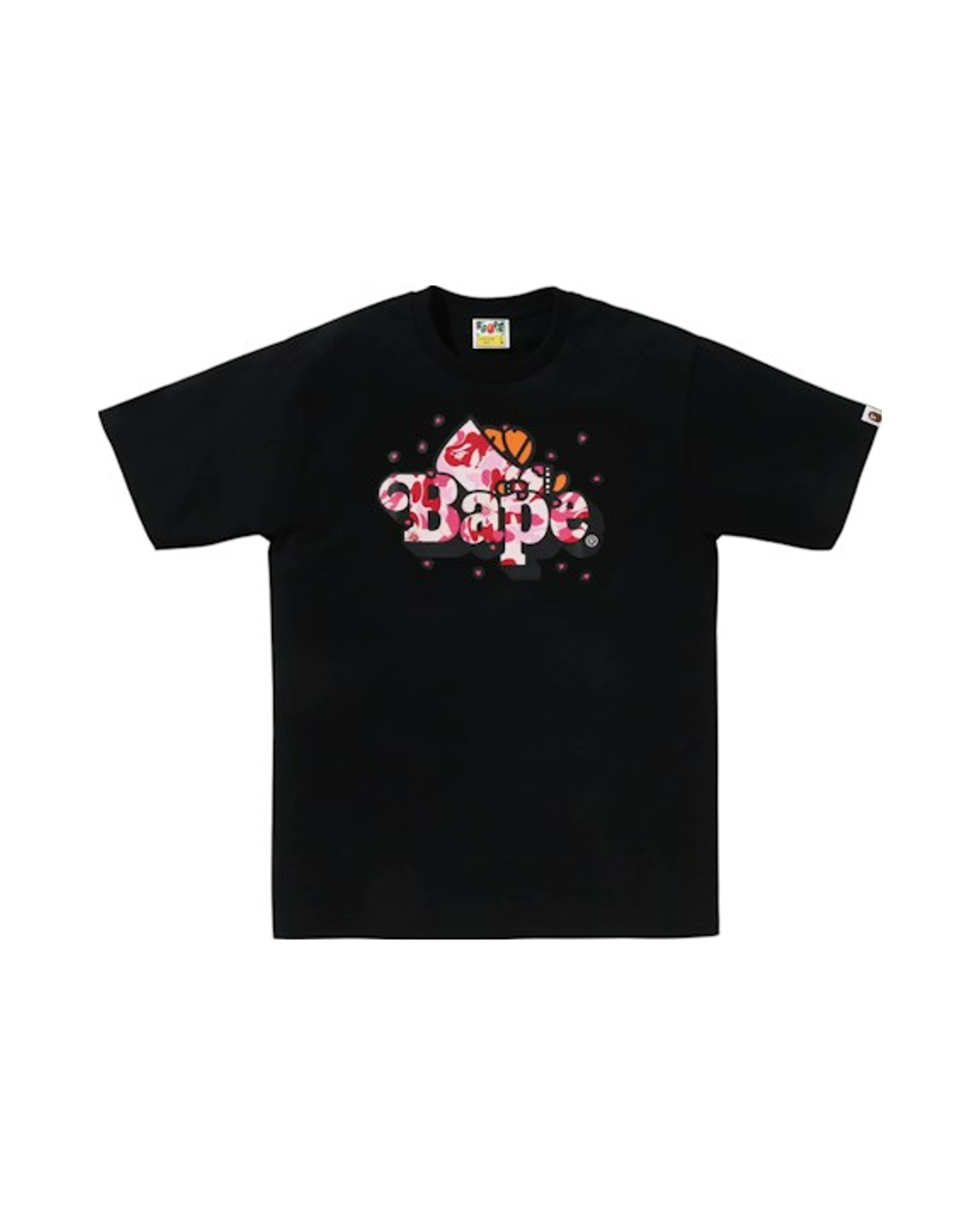 BAPE ABC Sakura Camo Milo On Bape Tee (SS26) Black