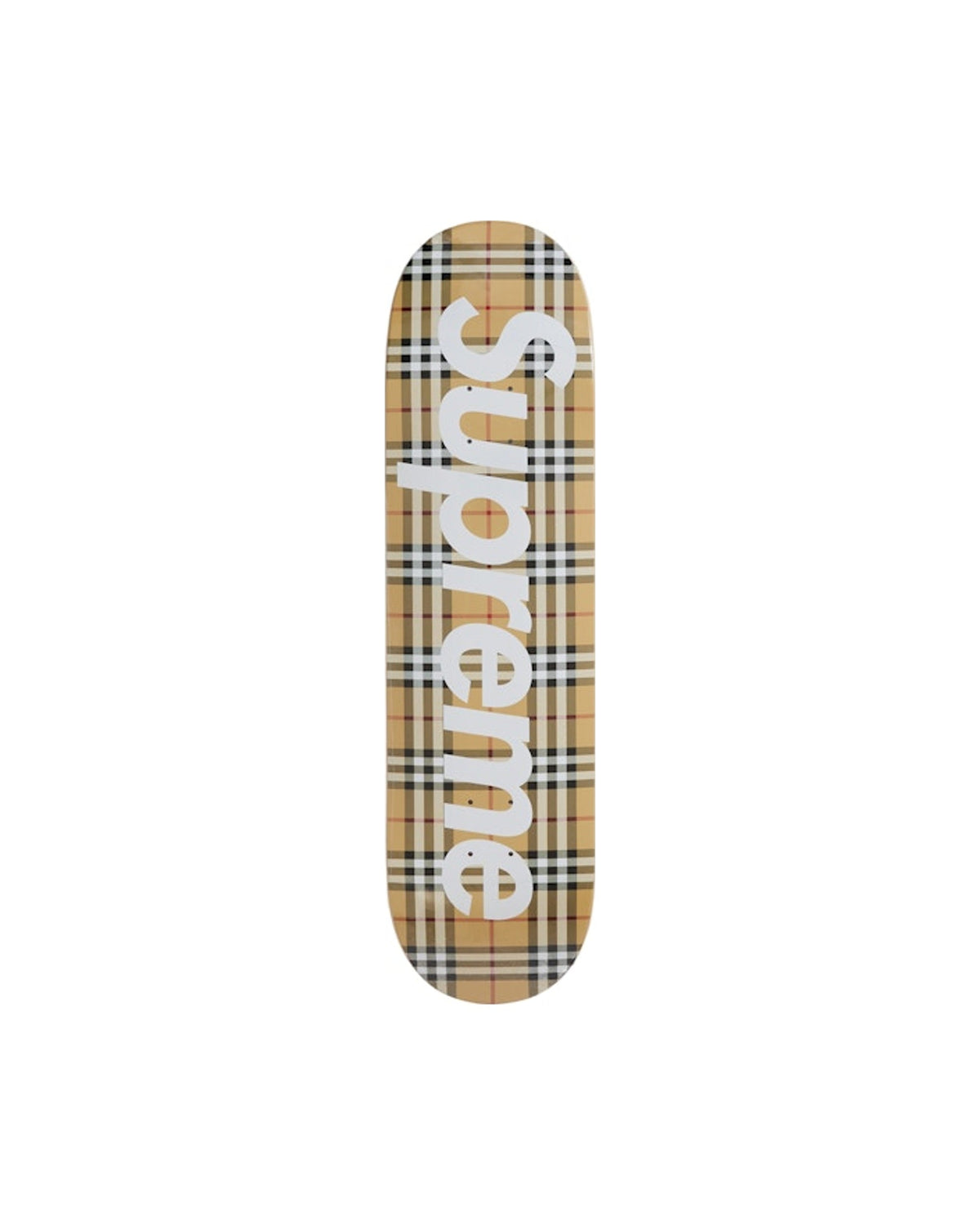 Supreme Burberry Skateboard Deck Beige