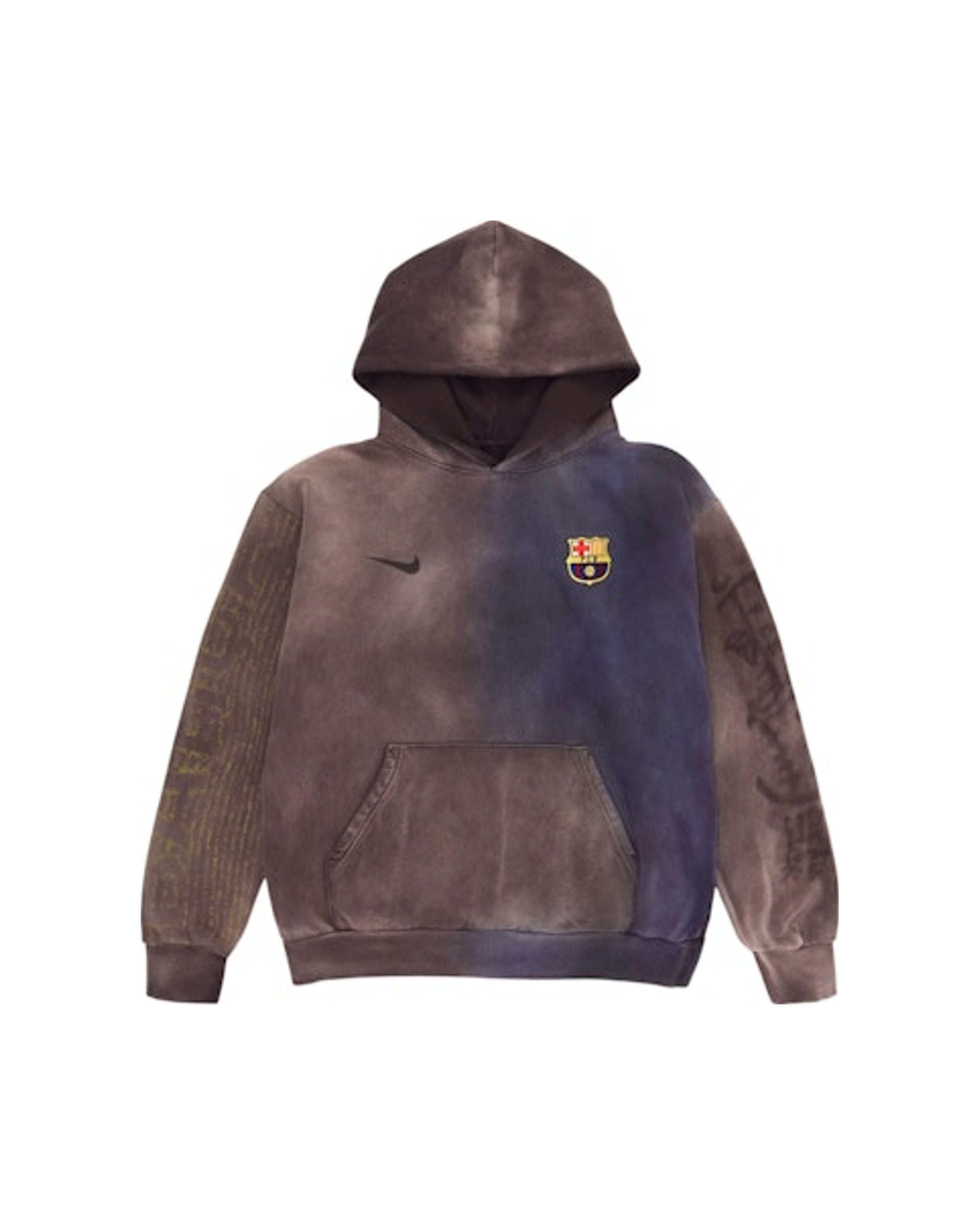 Travis Scott x Nike x FC Barcelona Split-Dye Crest Hoodie Multicolor