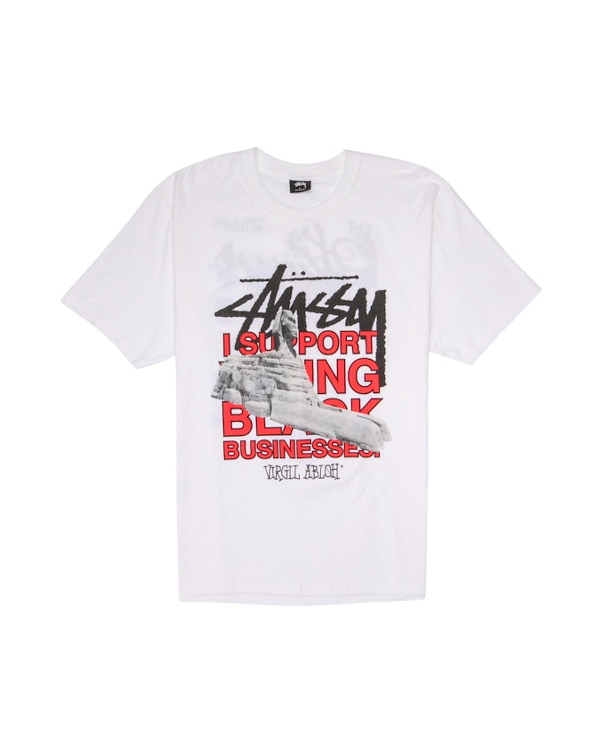 Stussy x Virgil Abloh World Tour Collection T-Shirt White