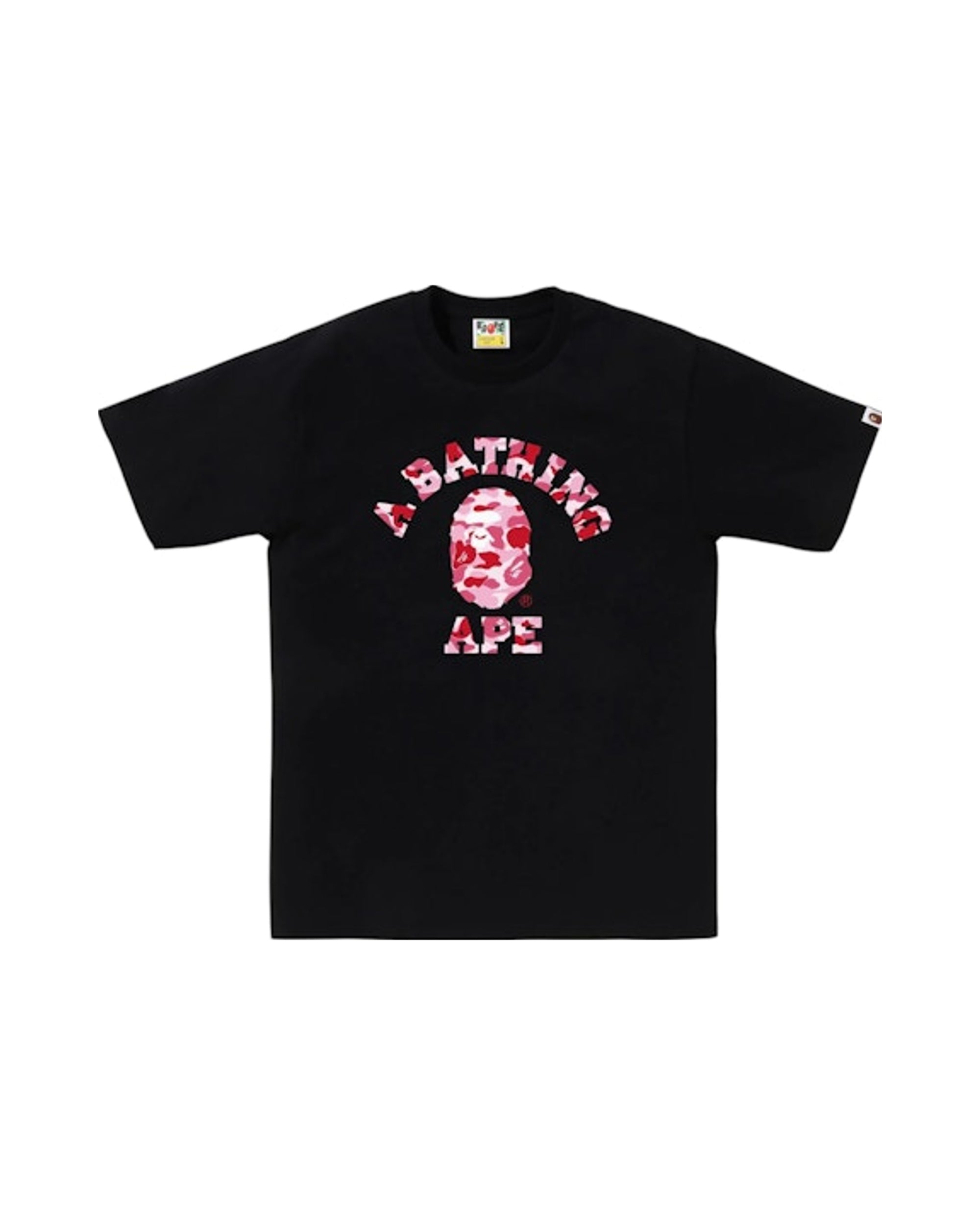 BAPE ABC Camo College Tee (FW25) Black/Pink