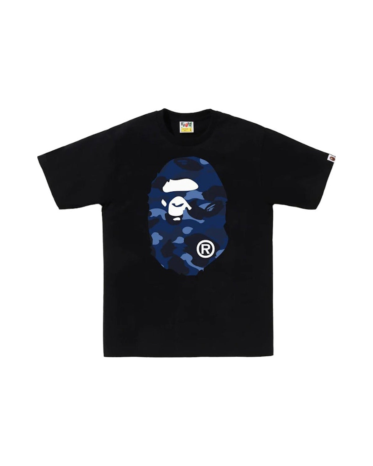 BAPE Color Camo Big Ape Head Tee Black/Navy