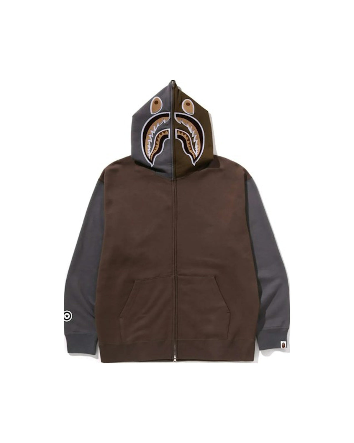 BAPE Shark Full Zip II Hoodie Beige