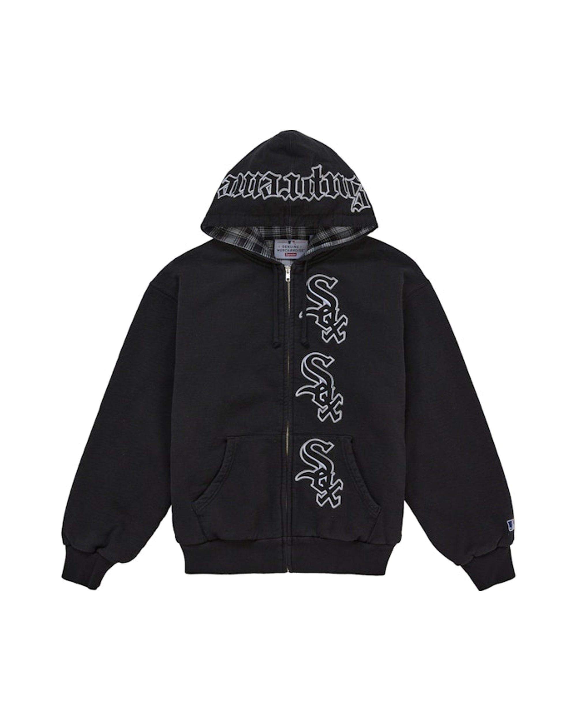 Supreme Chicago White Sox Zip Up Hooded Sweatshirt Black