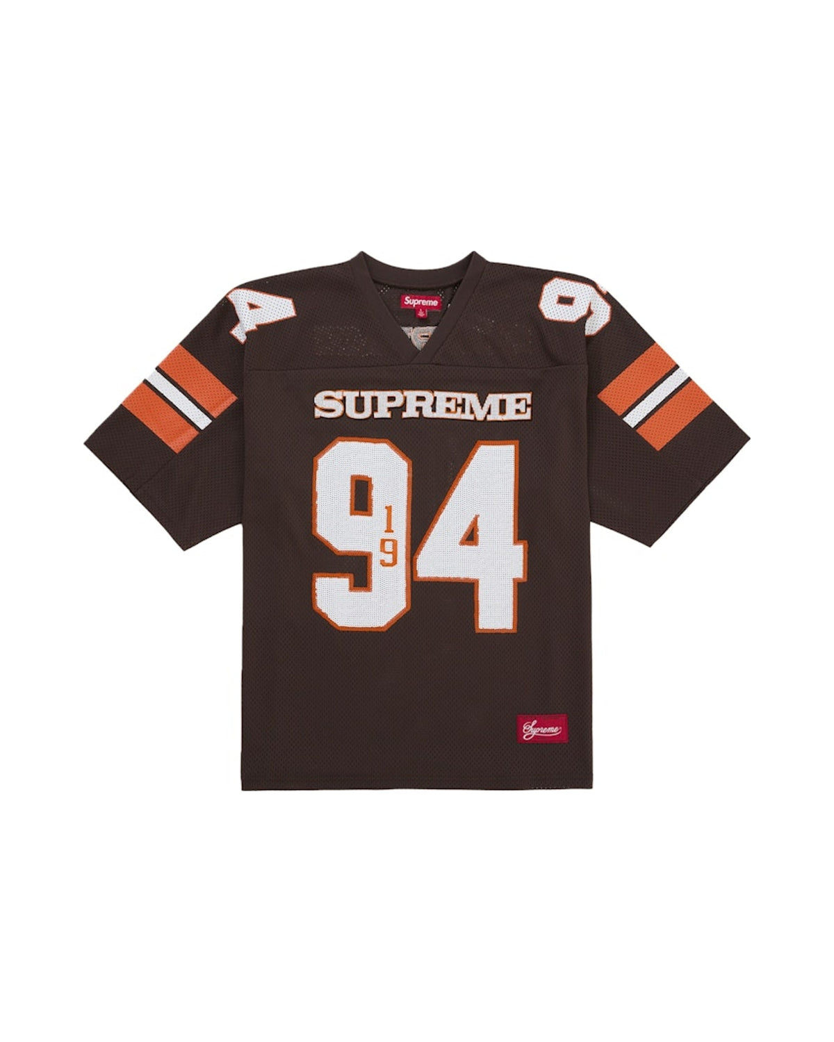 Supreme Sequin Football Jersey Brown