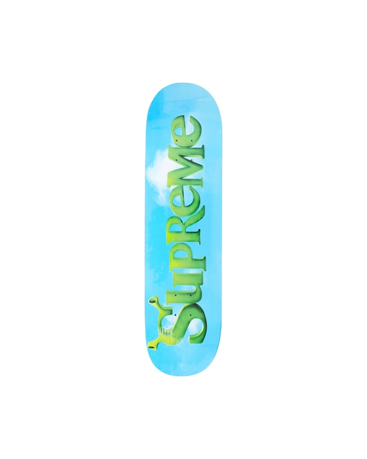 Supreme Shrek Skateboard Deck Blue