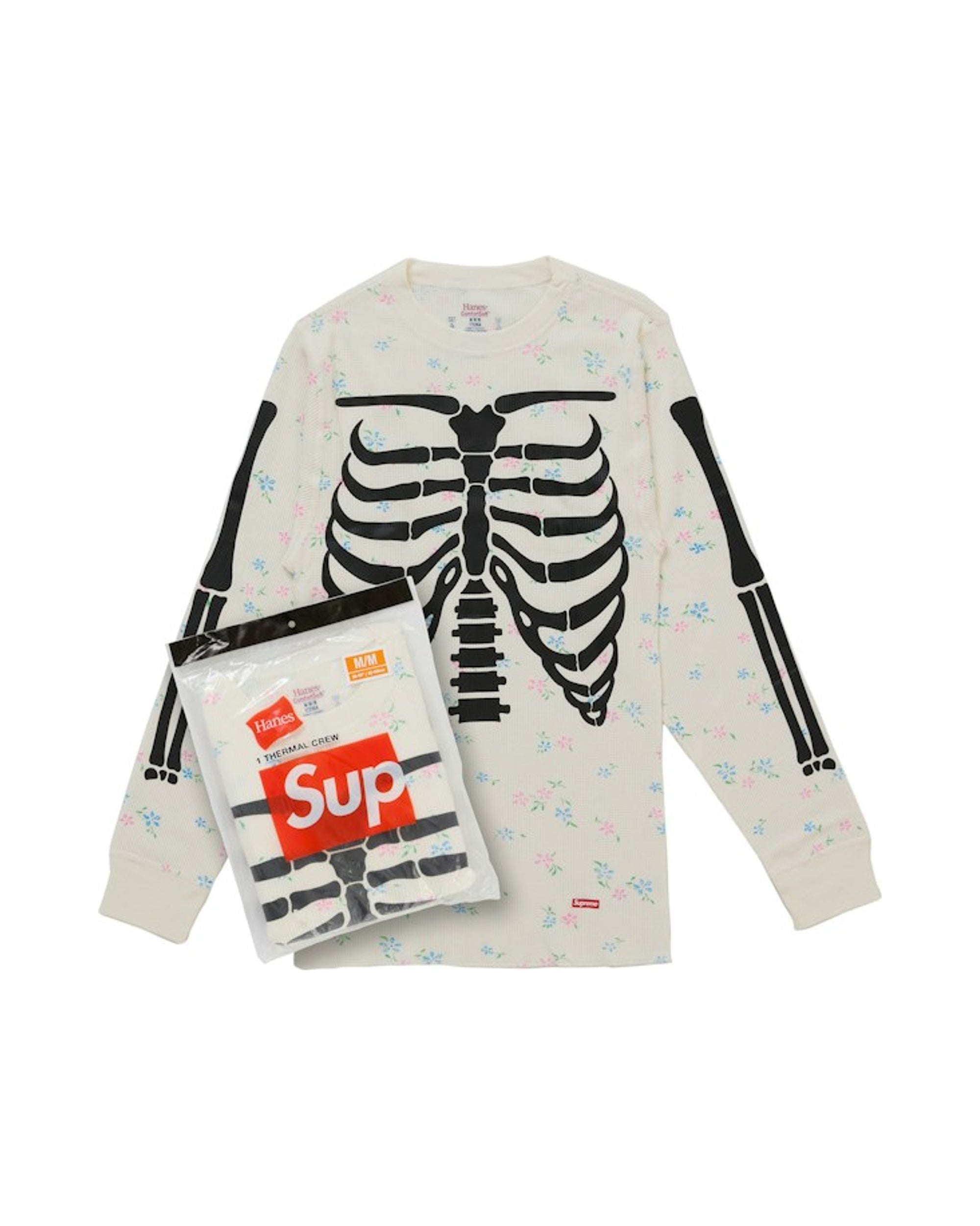 Supreme Hanes Bones Thermal Crew FW26 (1 Pack) Floral