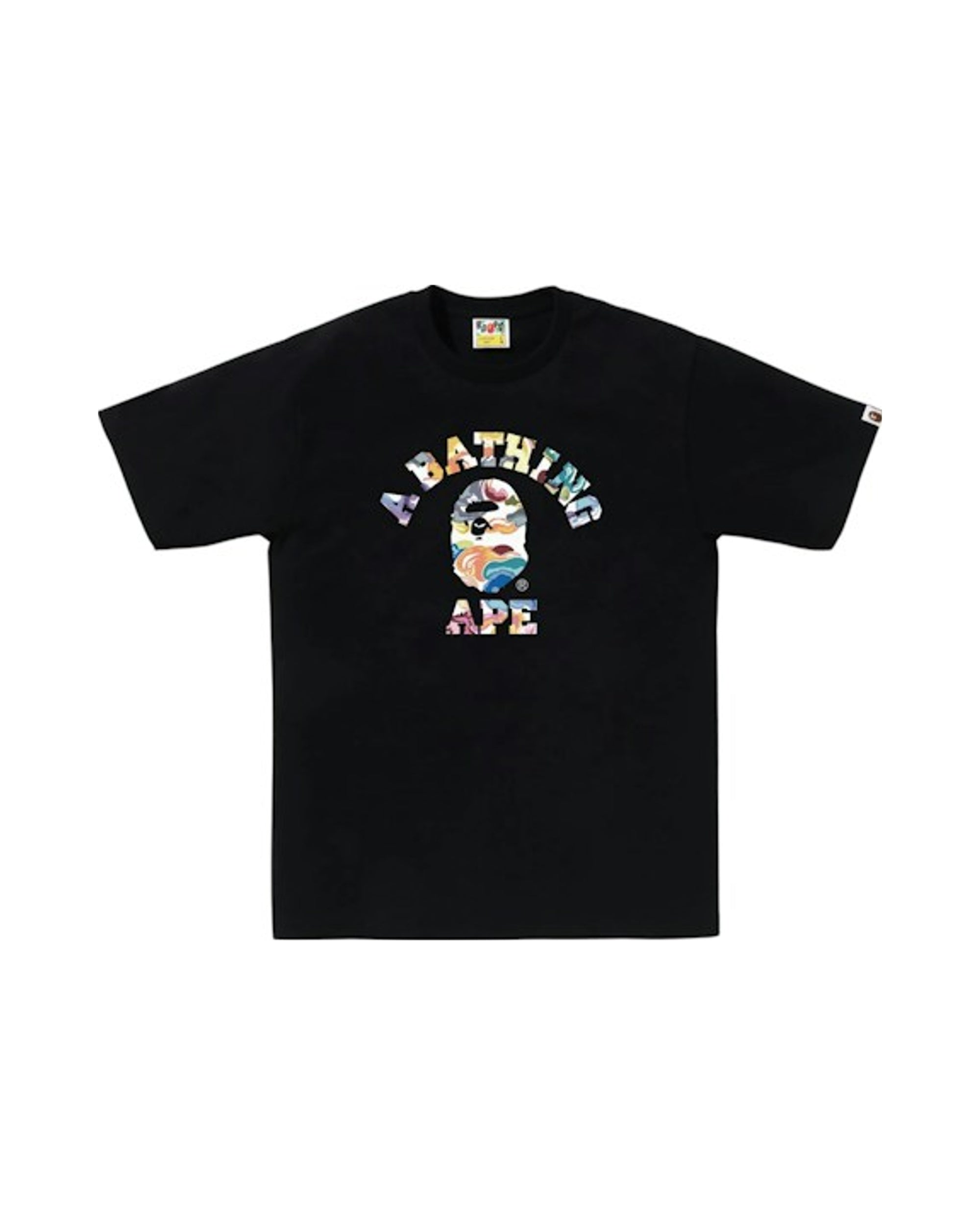 BAPE Art Camo College Tee Black