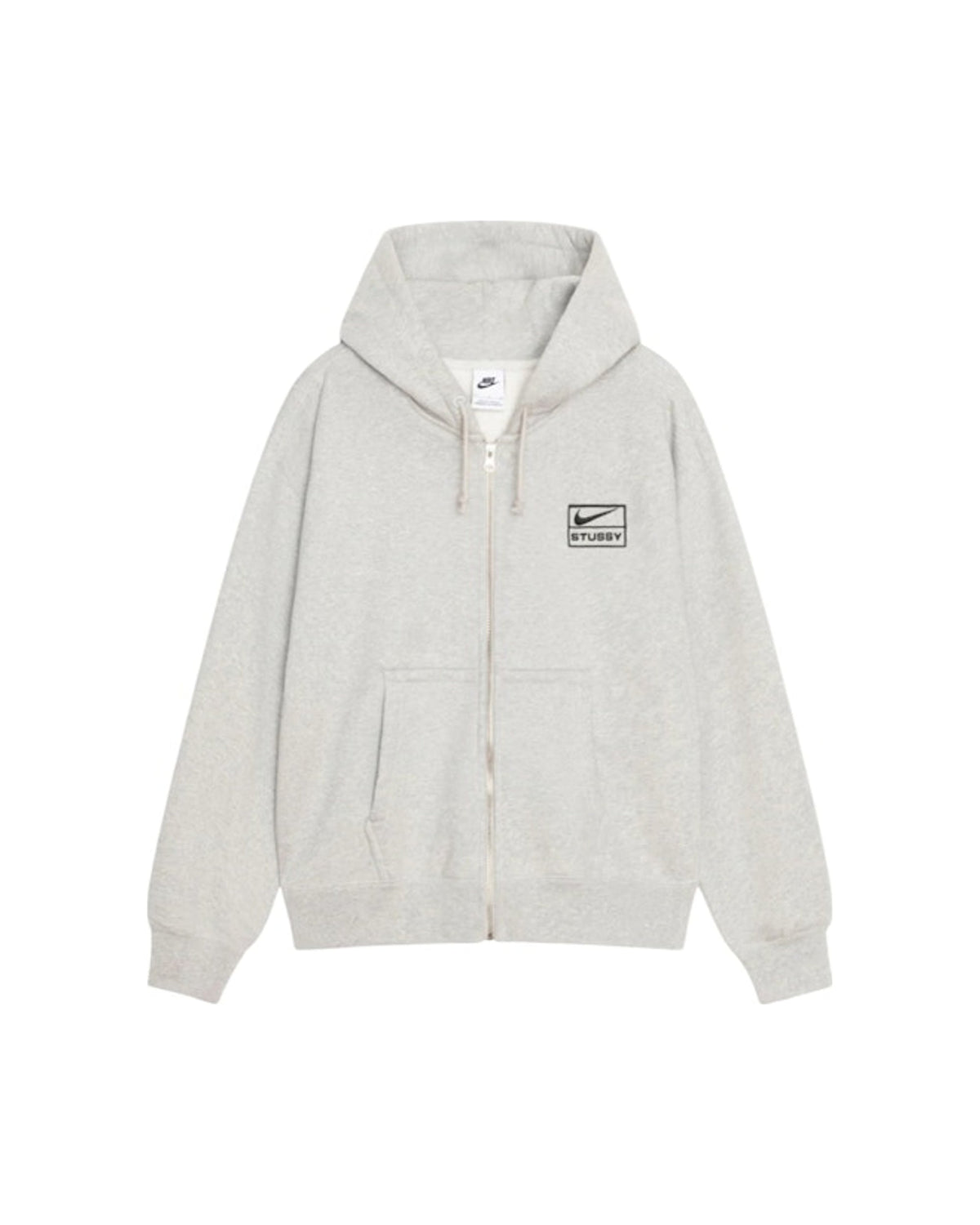 Stussy x Nike Fleece Zip Hoodie (FW25) Grey Heather (FW25)