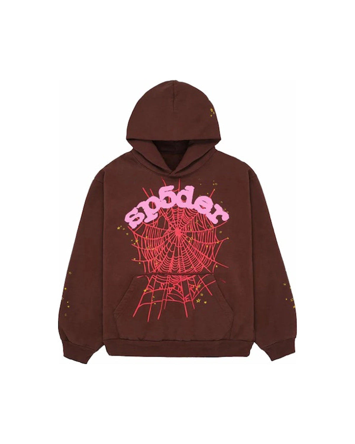 Sp5der Web Hoodie Brown