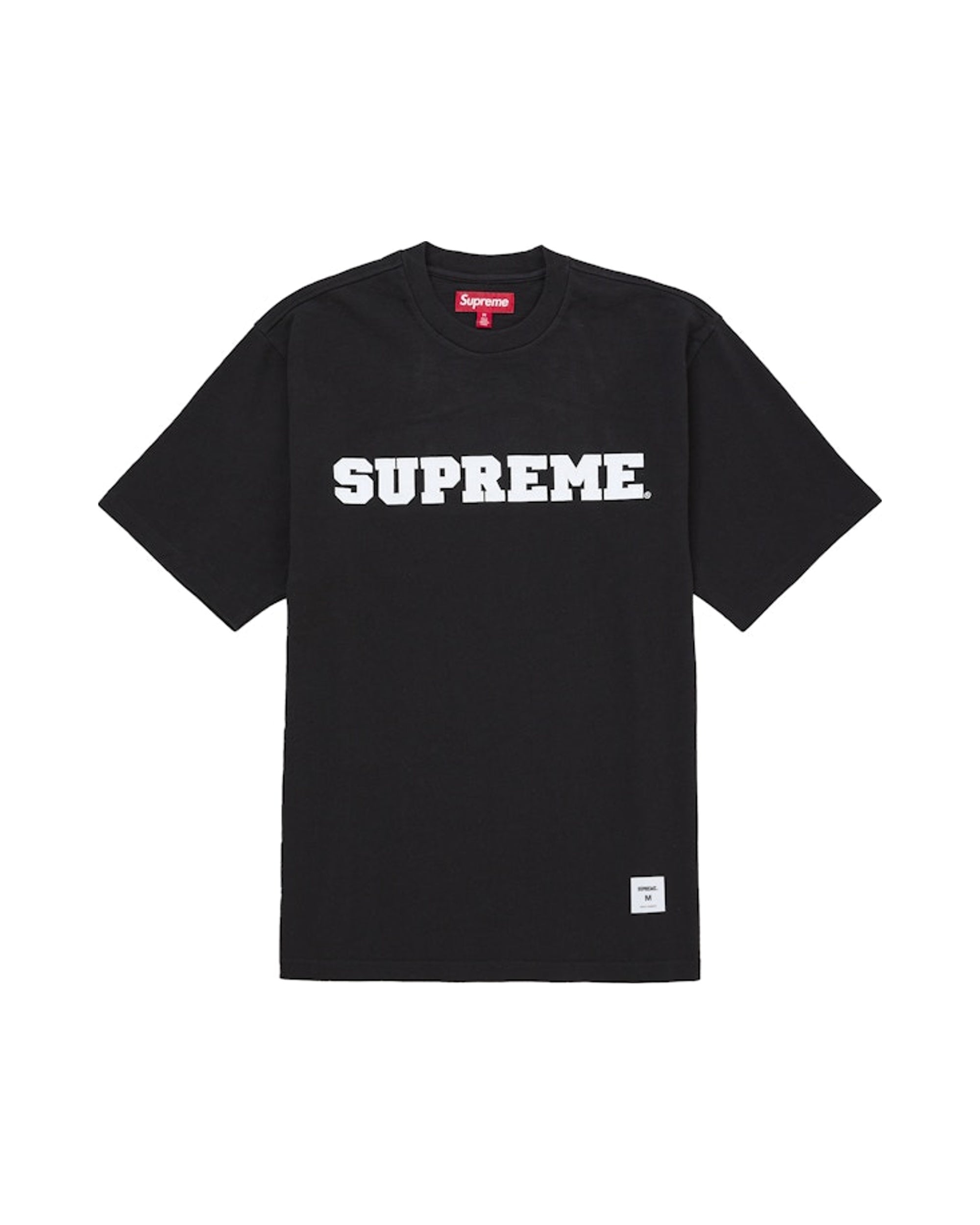 Supreme Collegiate Appliqué S/S Top Black