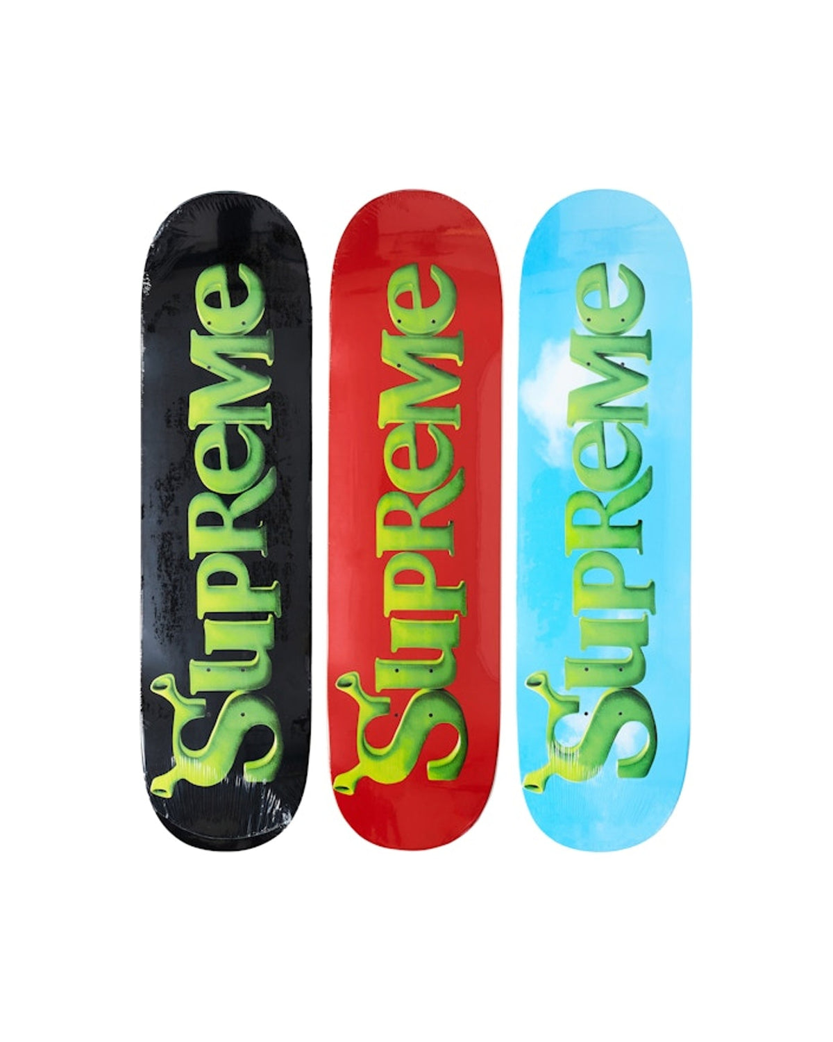 Supreme Shrek Skateboard Deck Set