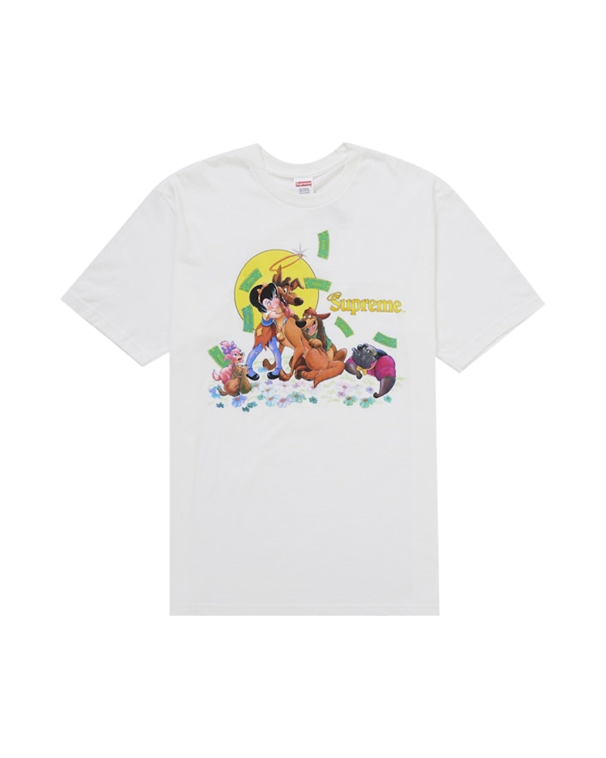 Supreme All Dogs Go To Heaven Tee White