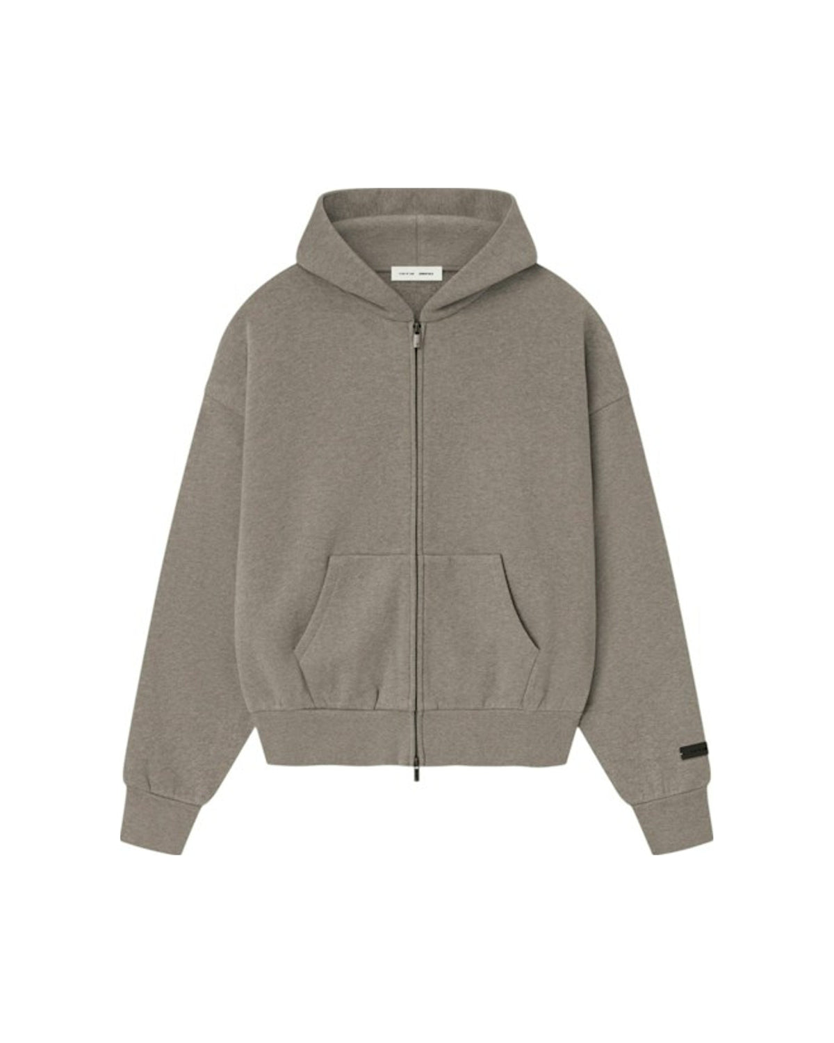 Fear of God Essentials Classic Fleece Zip-Up Hoodie Homestead Heather