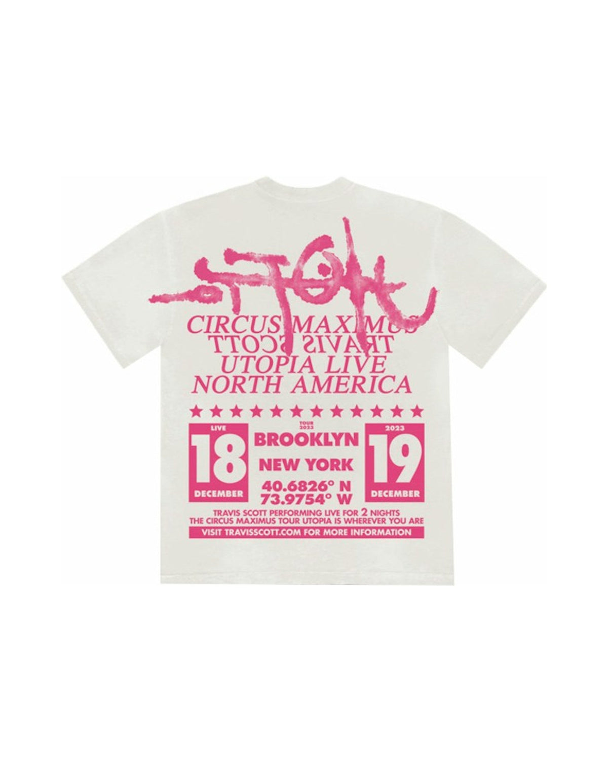 Travis Scott Utopia Is In Brooklyn Tee White