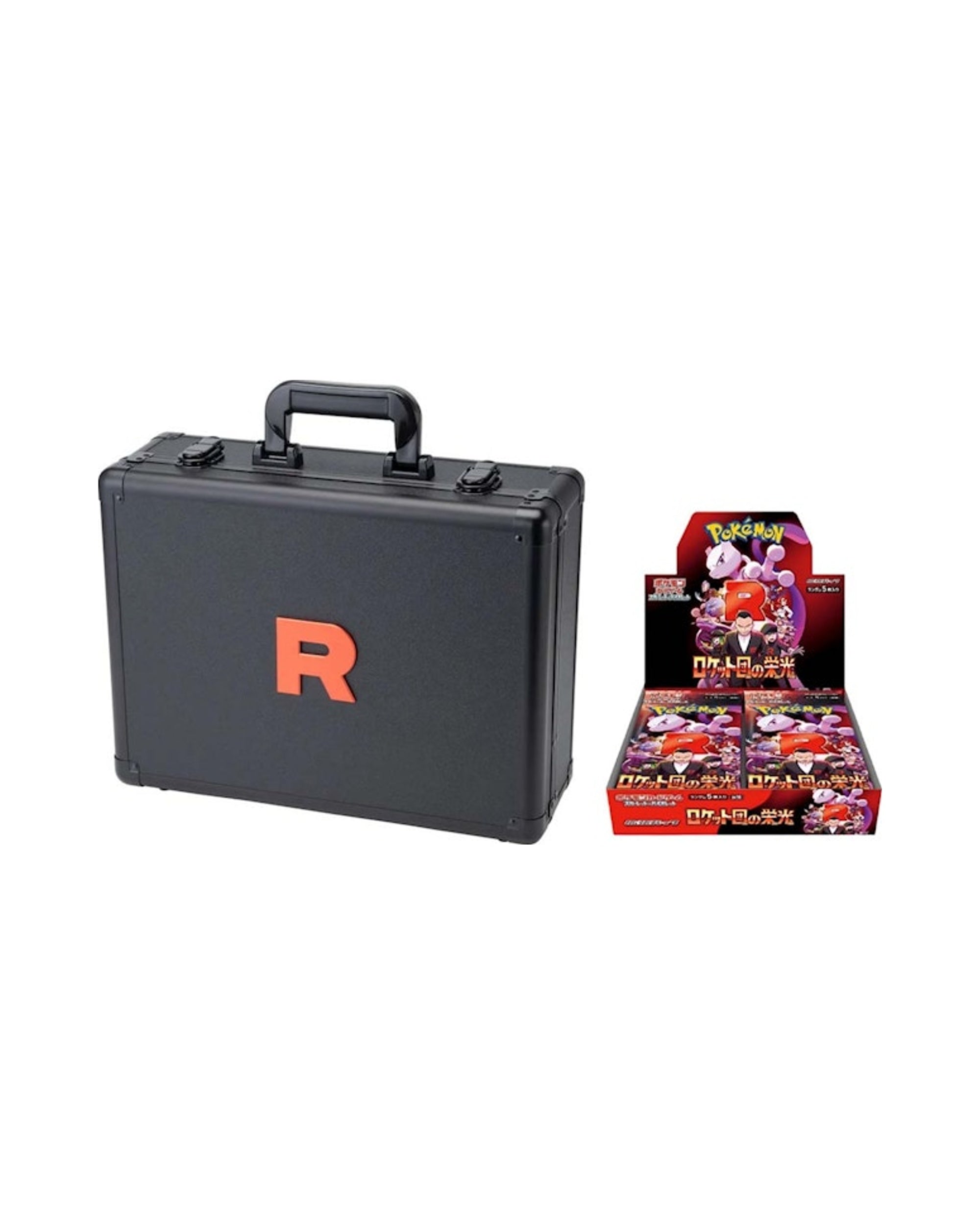 2025 Pokémon Scarlet & Violet Glory of the Rocket Team Attache Case Set (With Booster Box)