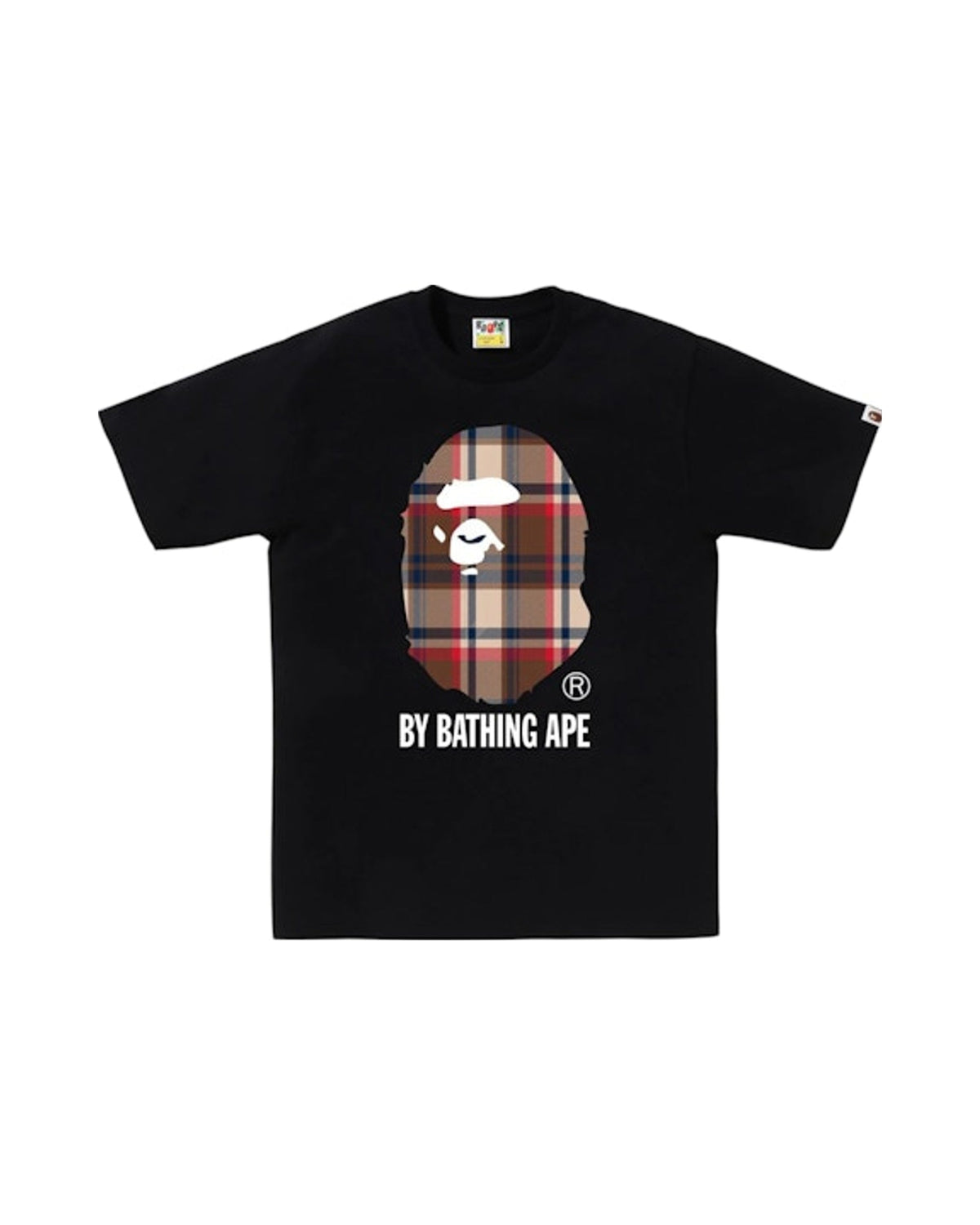 BAPE Check By Bathing Ape Tee (FW25) Black/Red