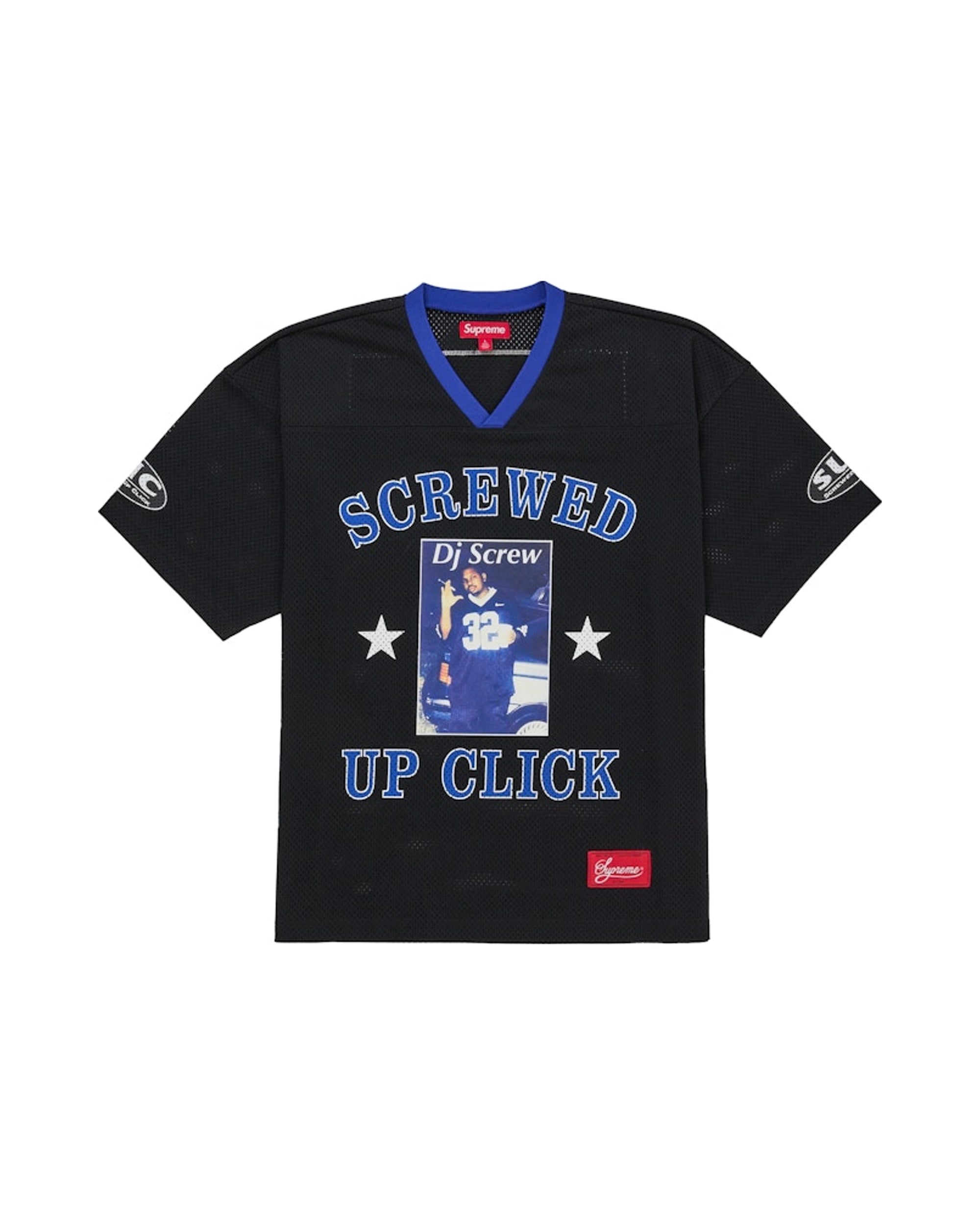 Supreme DJ Screw Football Jersey Black