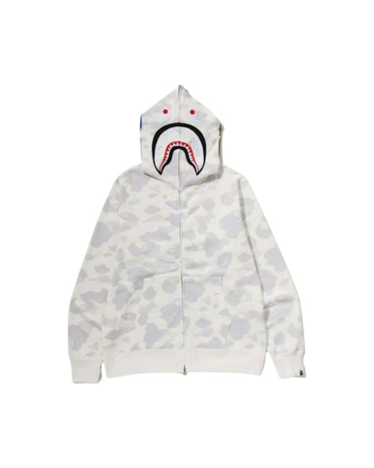 BAPE City Camo Shark Regular Fit Full Zip Hoodie (SS26) Cream Color