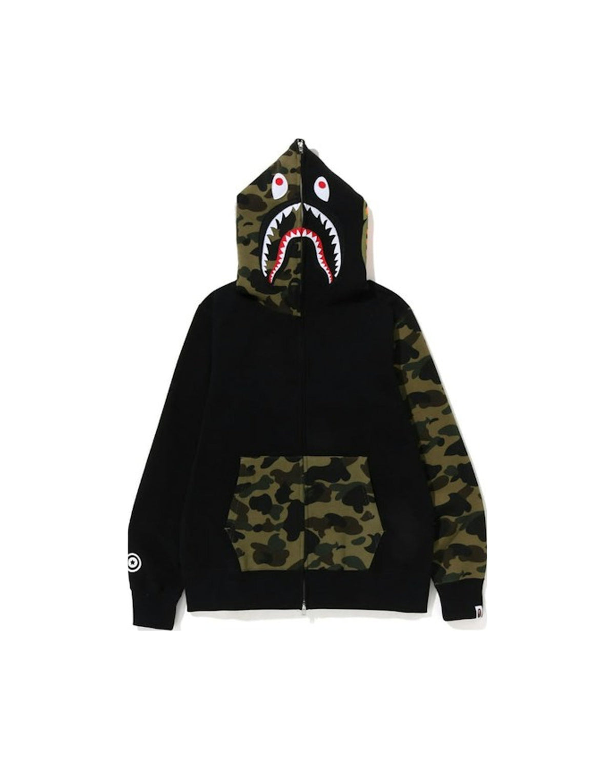 BAPE 1st Camo Shark Full Zip Hoodie (SS23) Black