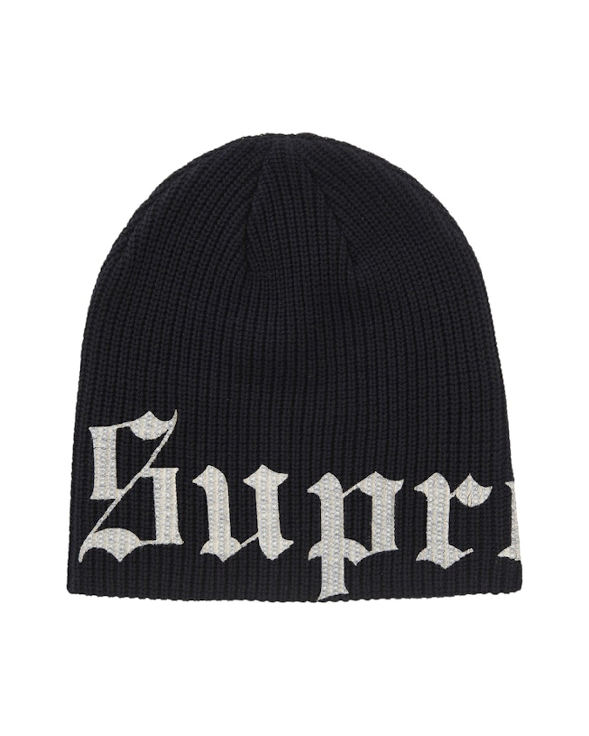 Supreme Old English Printed Beanie Black