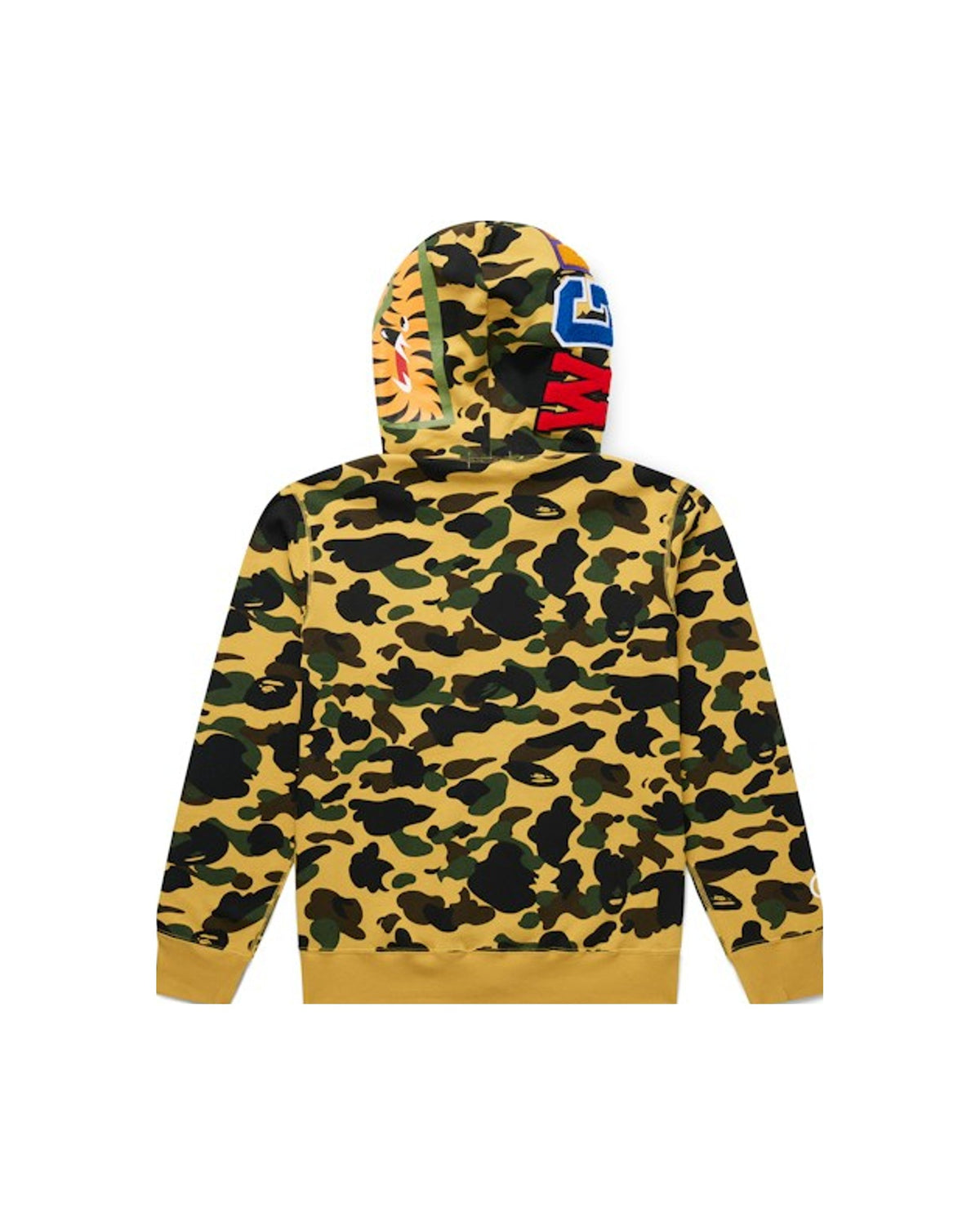 BAPE 1st Camo Shark Full Zip Hoodie Yellow