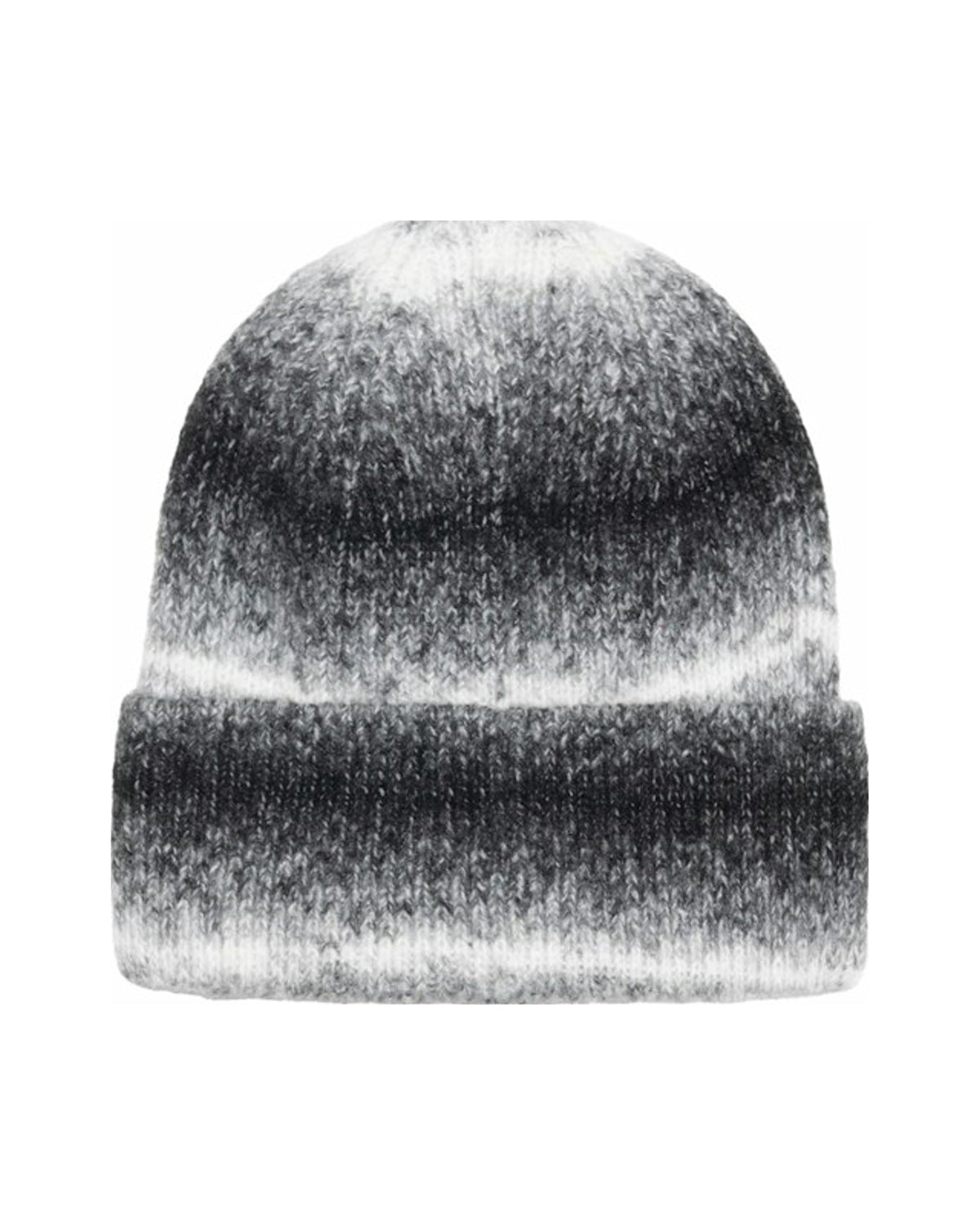 Stussy Cuff Stripe Knit Beanie Black