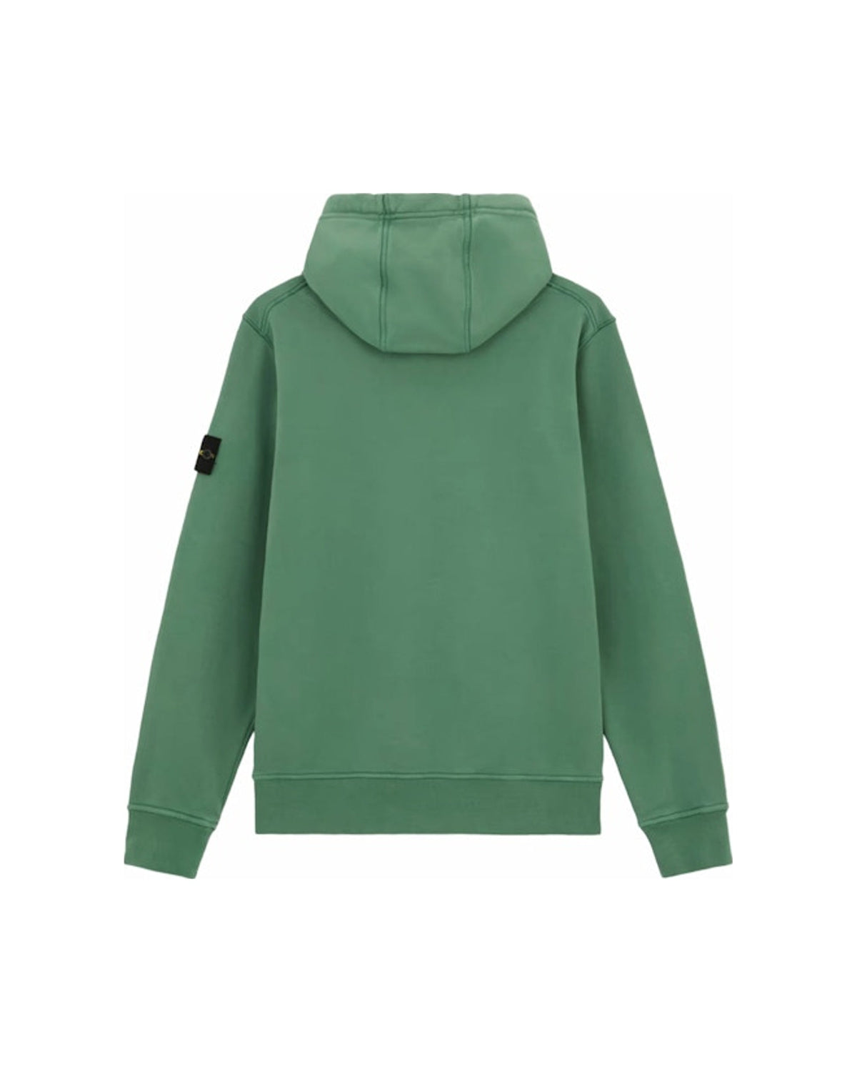 Stone Island Fleece Garment Dyed Hoodie Sage Green