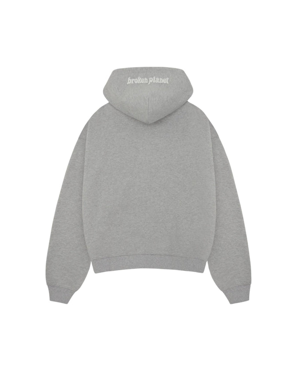 Broken Planet Zip Up Hoodie Heather Grey