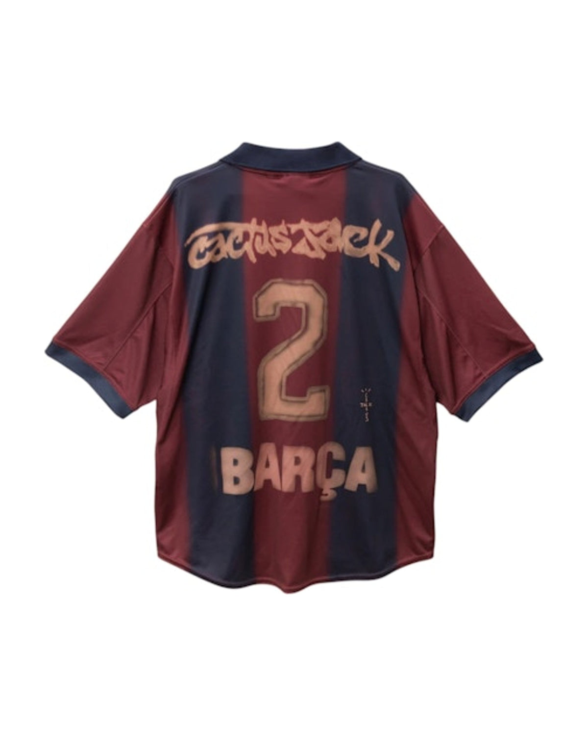 Travis Scott x Nike x FC Barcelona Retro 2000/01 Home Skeleton Jersey Multicolor