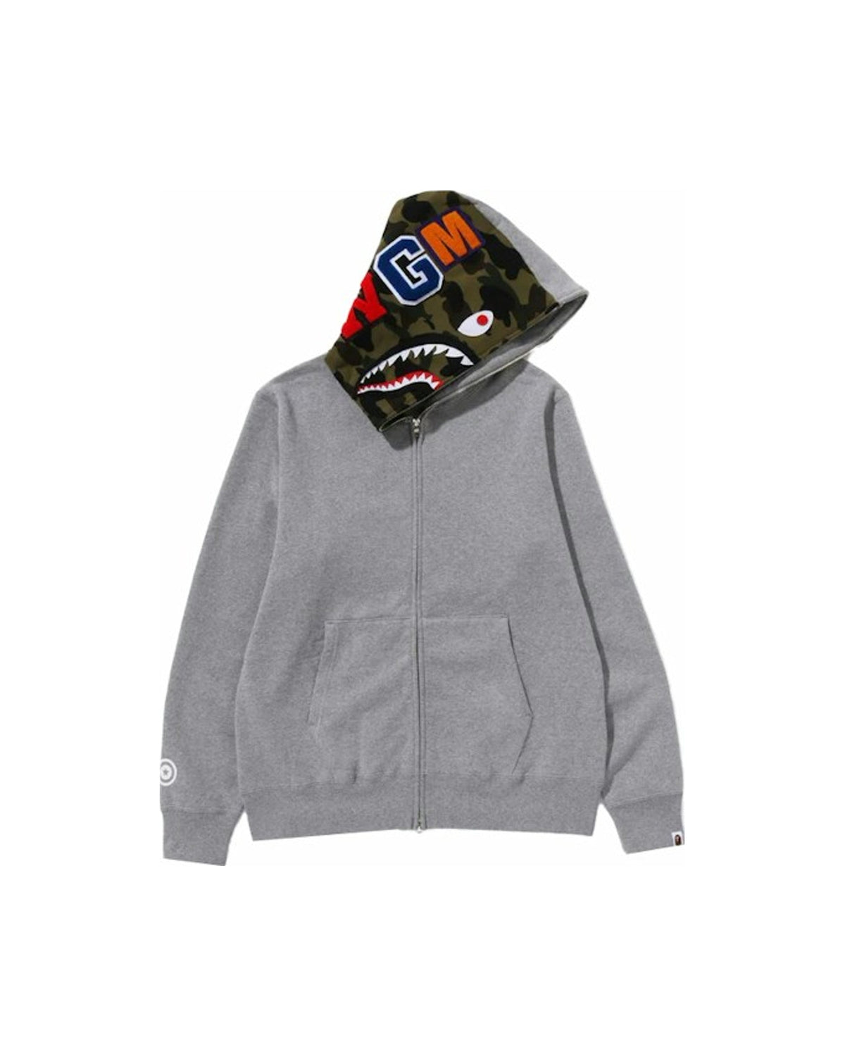 BAPE Shark Full-Zip Hoodie (FW23) Gray