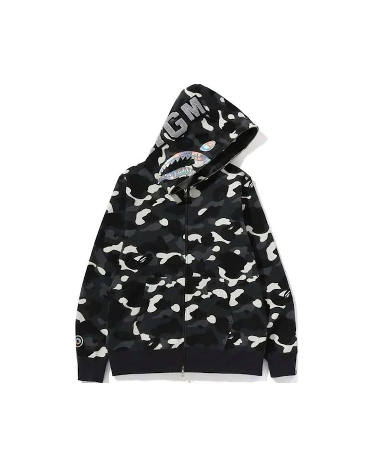 BAPE City Camo Shark Full Zip Hoodie (SS24) Black