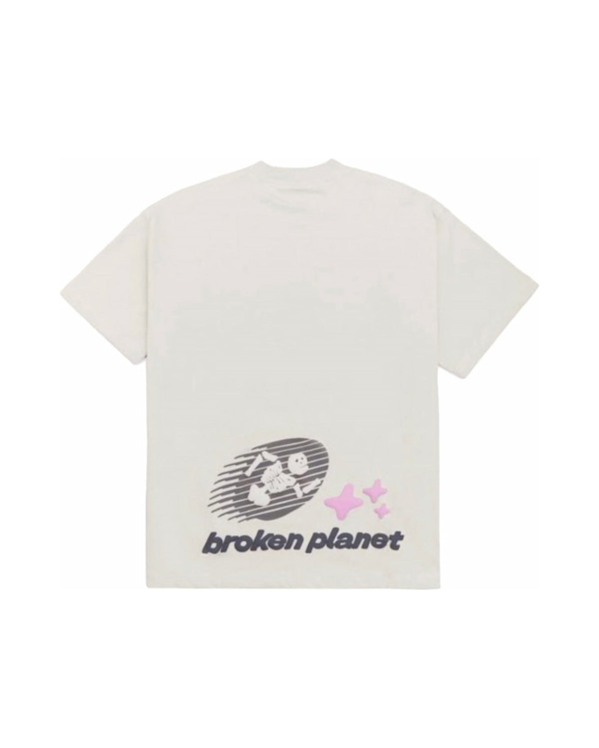 Broken Planet Cosmic Speed T-shirt Bone White
